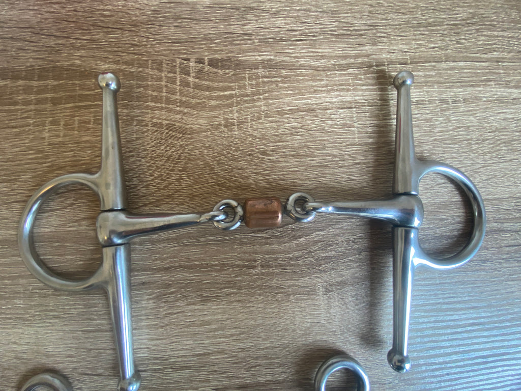 Mixed Horse Bit Bundle x6 Snaffle Pelham Copper Roller Used