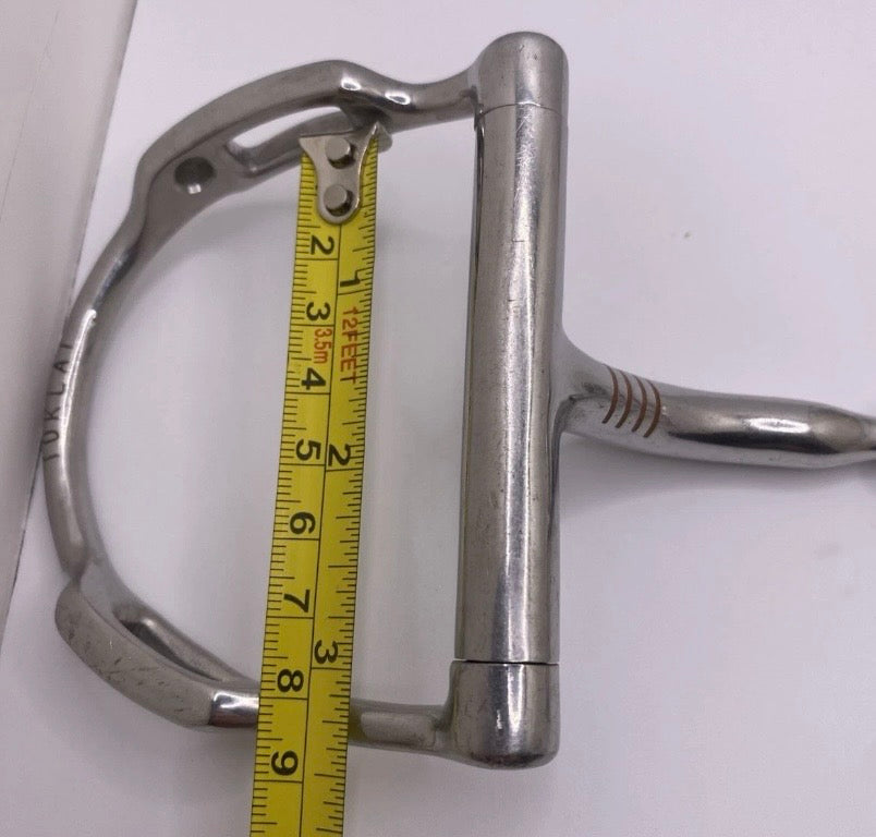 Myler Toklat Fixed Cheek Horse Bit 5.5” Stainless Steel Barrel Mouthpiece
