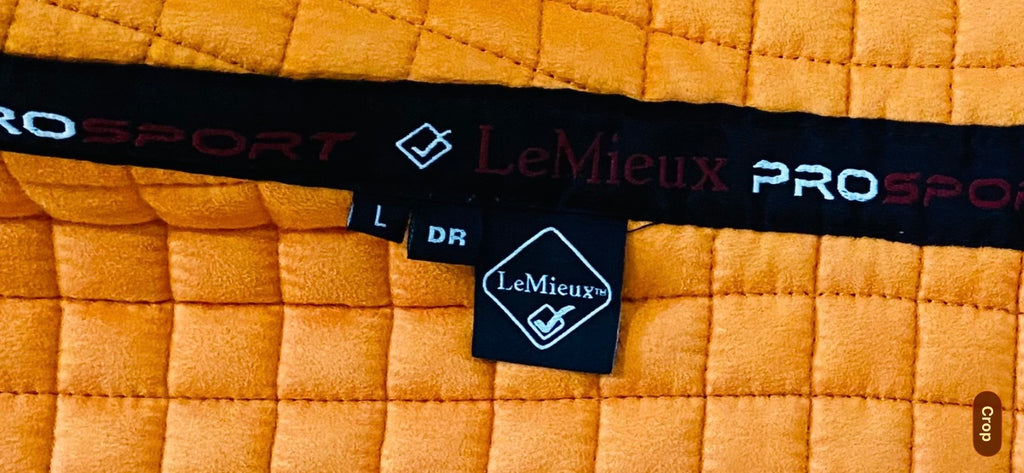 LeMieux ProSport Dressage Saddle Pad Orange Large (L DR)
