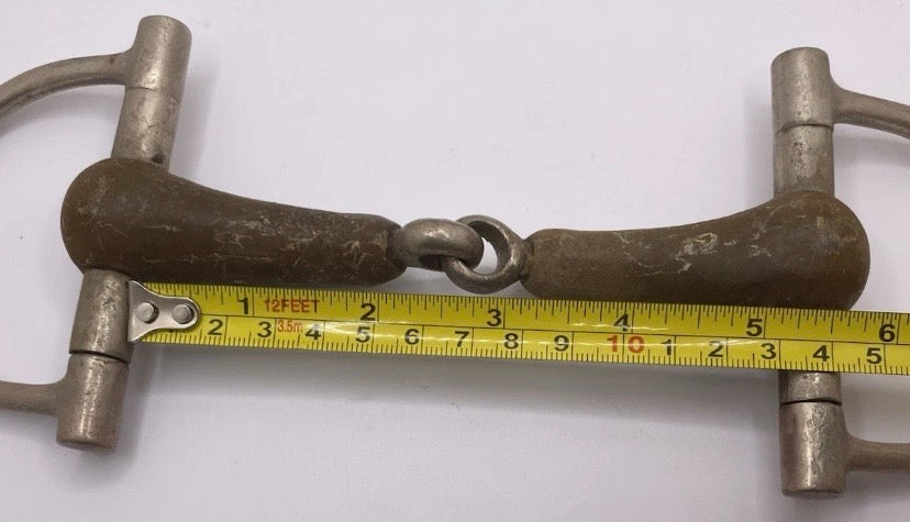 Vintage Rofin Rugby Pelham Horse Bit 5.5” Copper Mouthpiece Made in West Germany