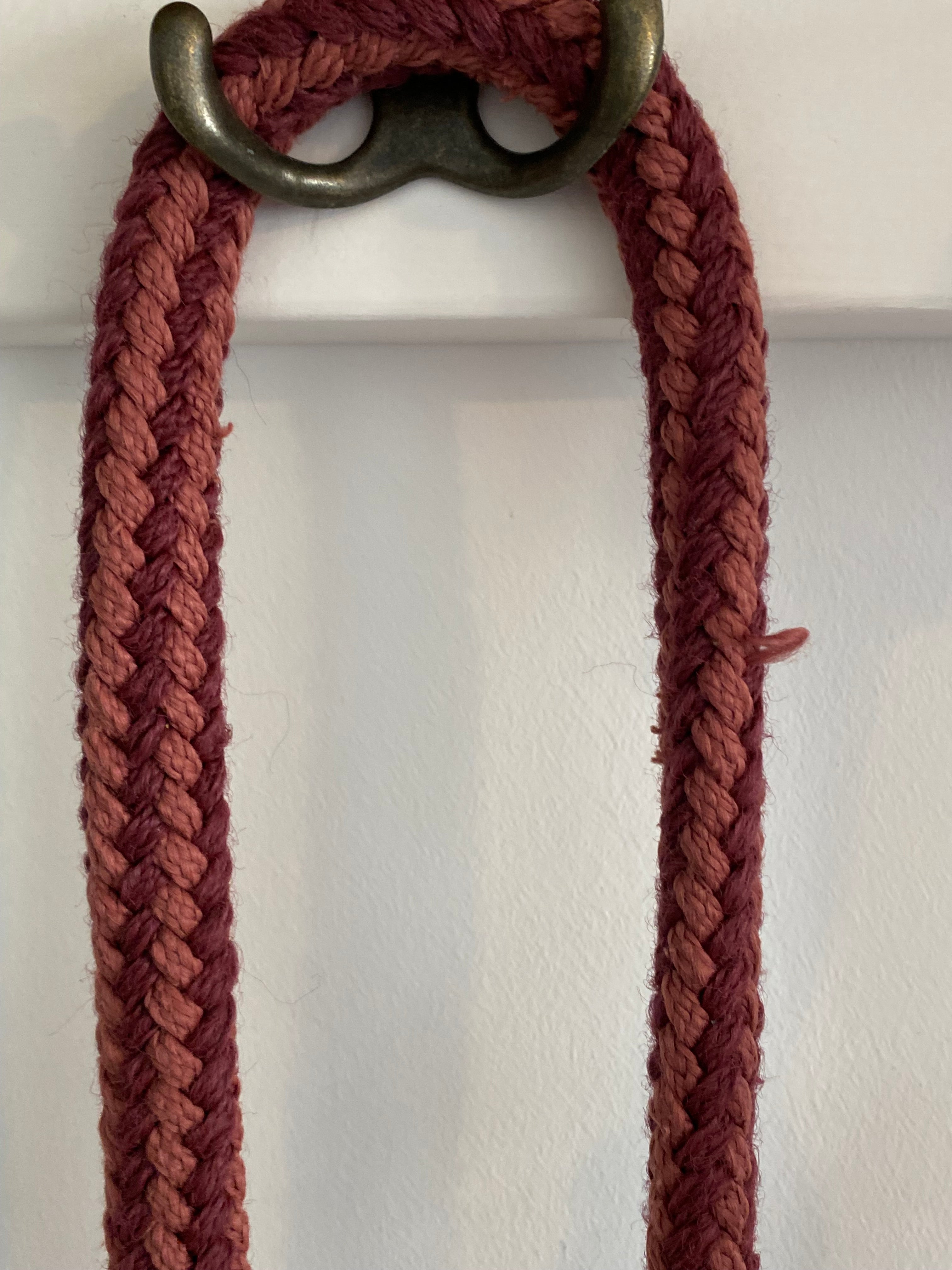 LeMieux Cob Headcollar & Matching Lead Rope – Burgundy/Navy