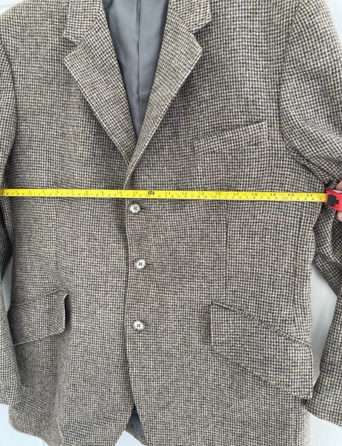 Caldene Tweed Jacket 40” Chest Brown Check Country Riding Jacket Made in England