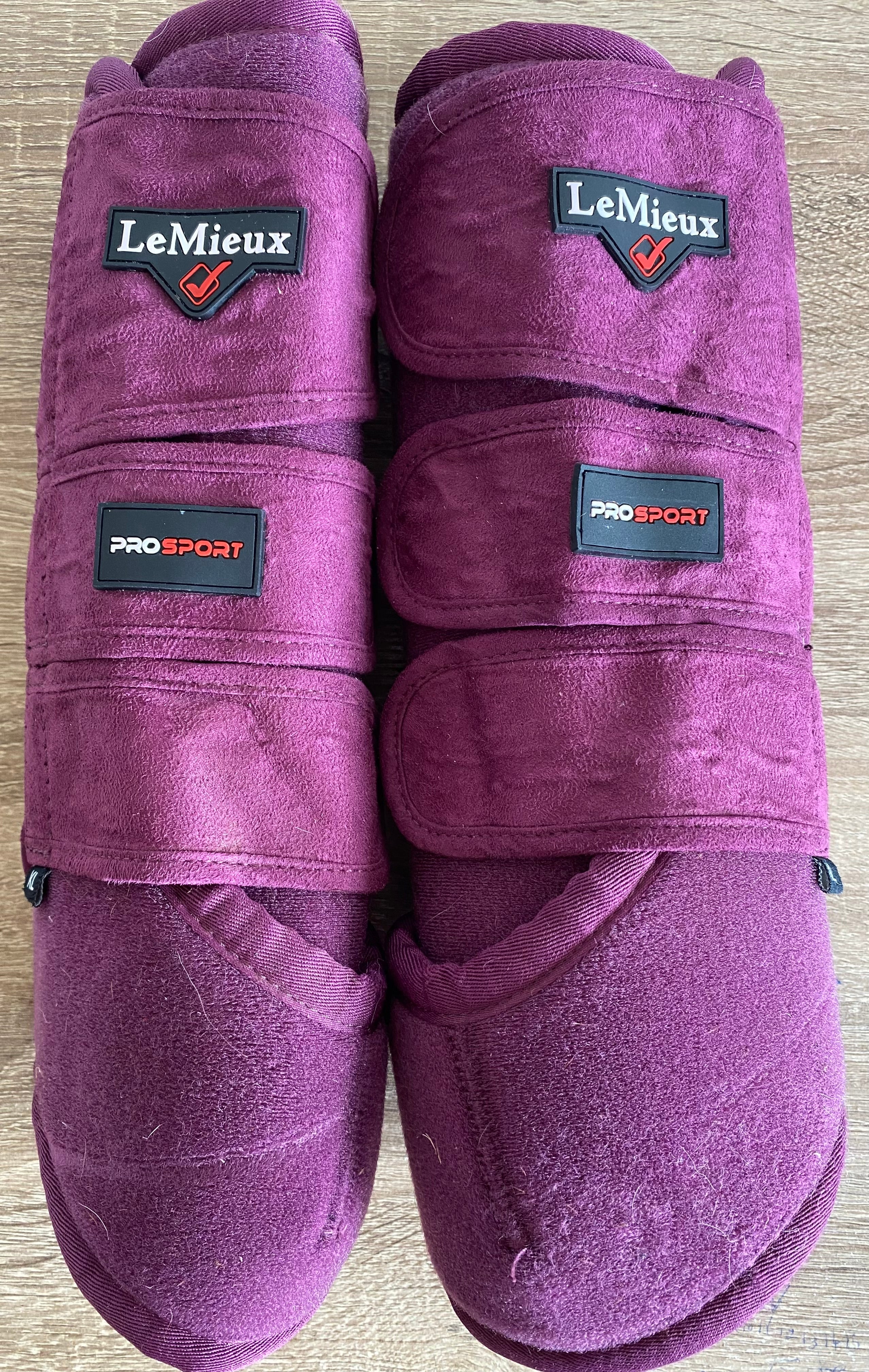 LeMieux ProSport Brushing Boots XL – Mulberry/Burgundy