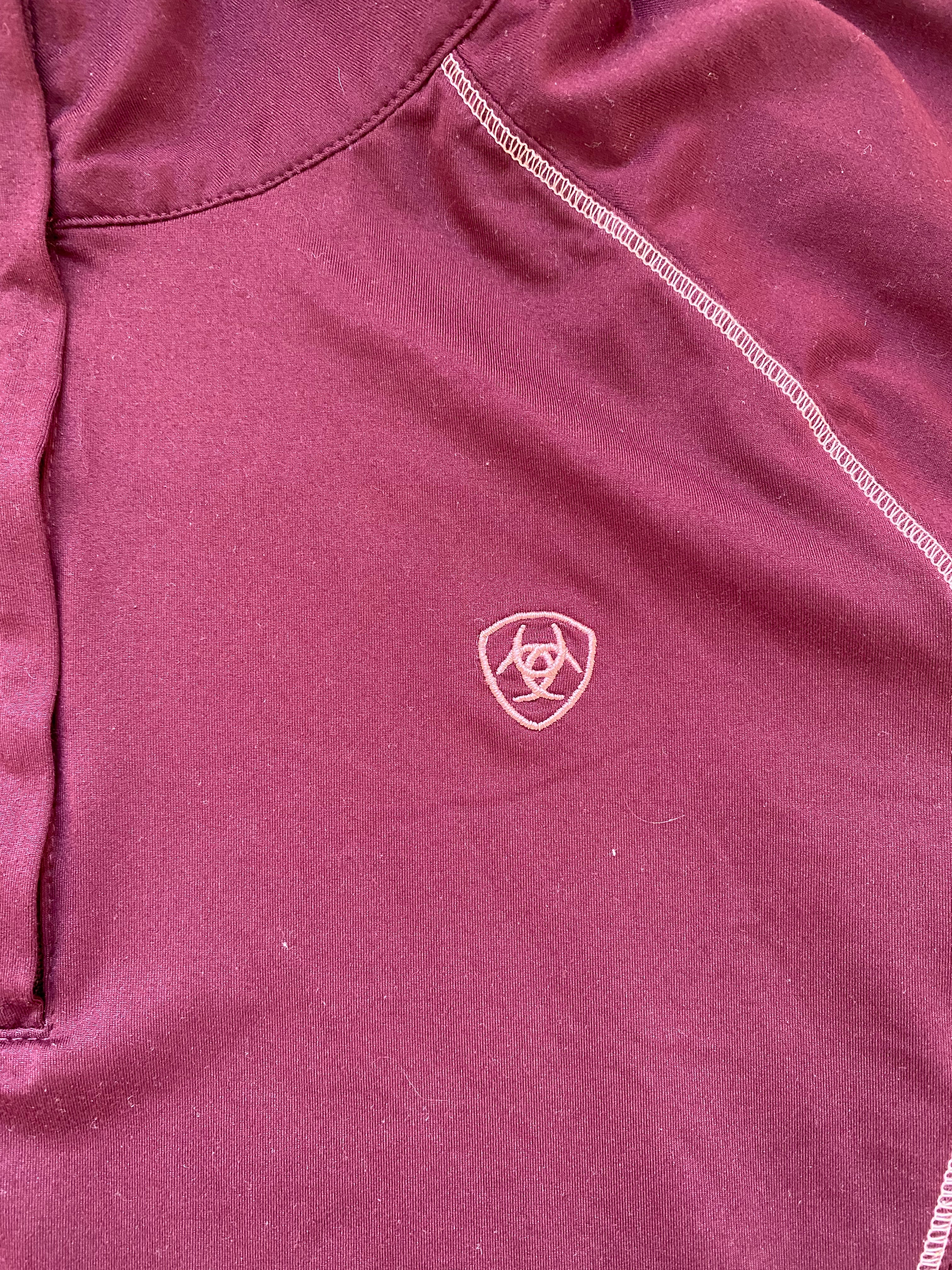 AriatTEK Heat Series Pink 1/4 Zip Riding Base Layer Women’s XL