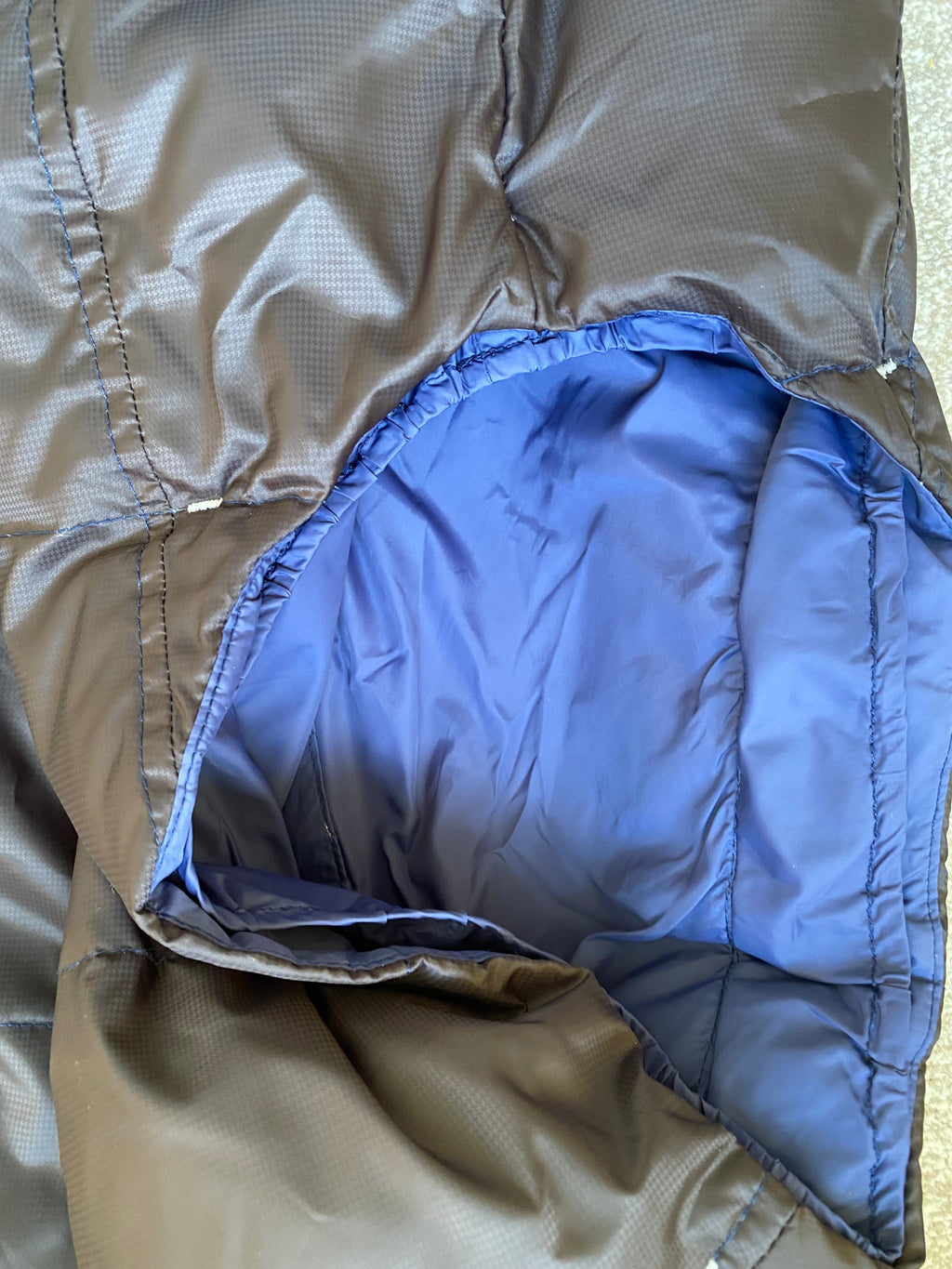 Pikeur Down Filled Hooded Gilet XXL Grey & Blue Equestrian Bodywarmer