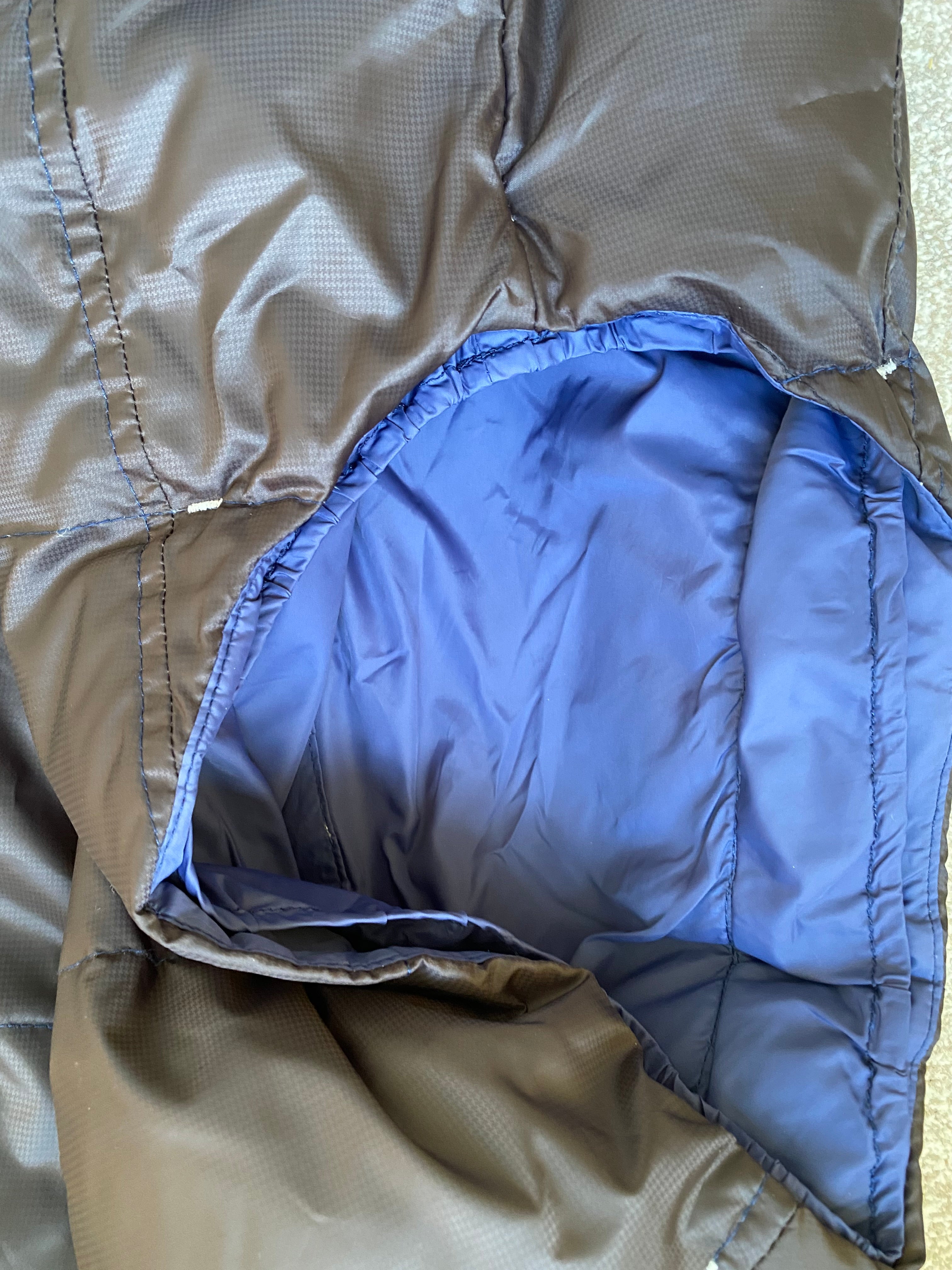 Pikeur Down Filled Hooded Gilet XXL Grey & Blue Equestrian Bodywarmer
