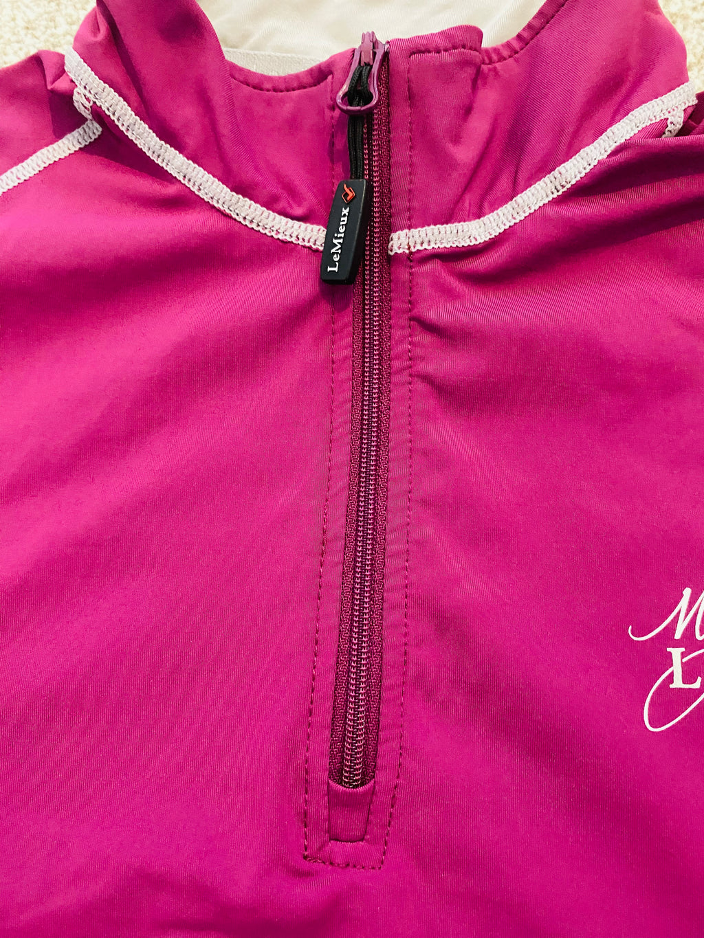 LeMieux Ladies Pink Long Sleeve Base Layer Top UK Medium