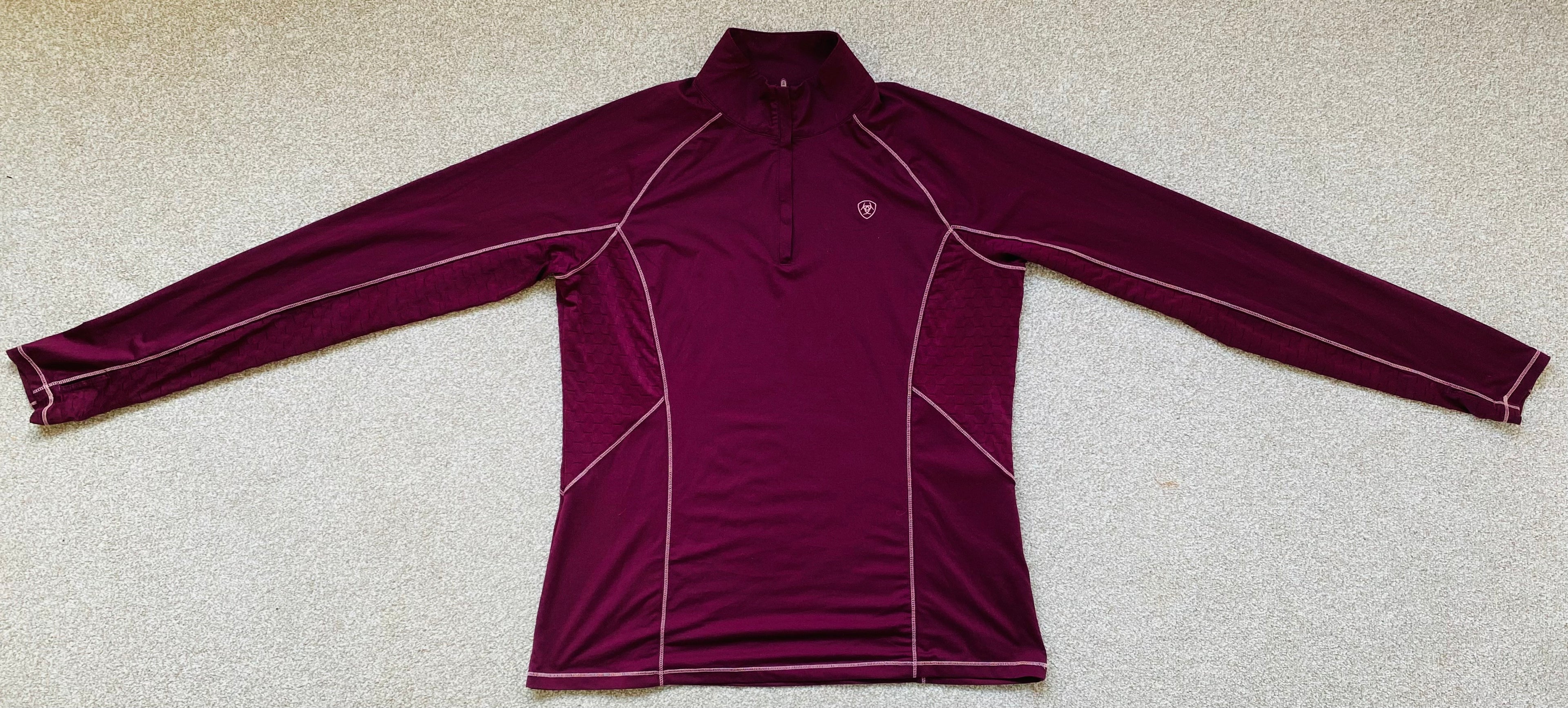 AriatTEK Heat Series Pink 1/4 Zip Riding Base Layer Women’s XL