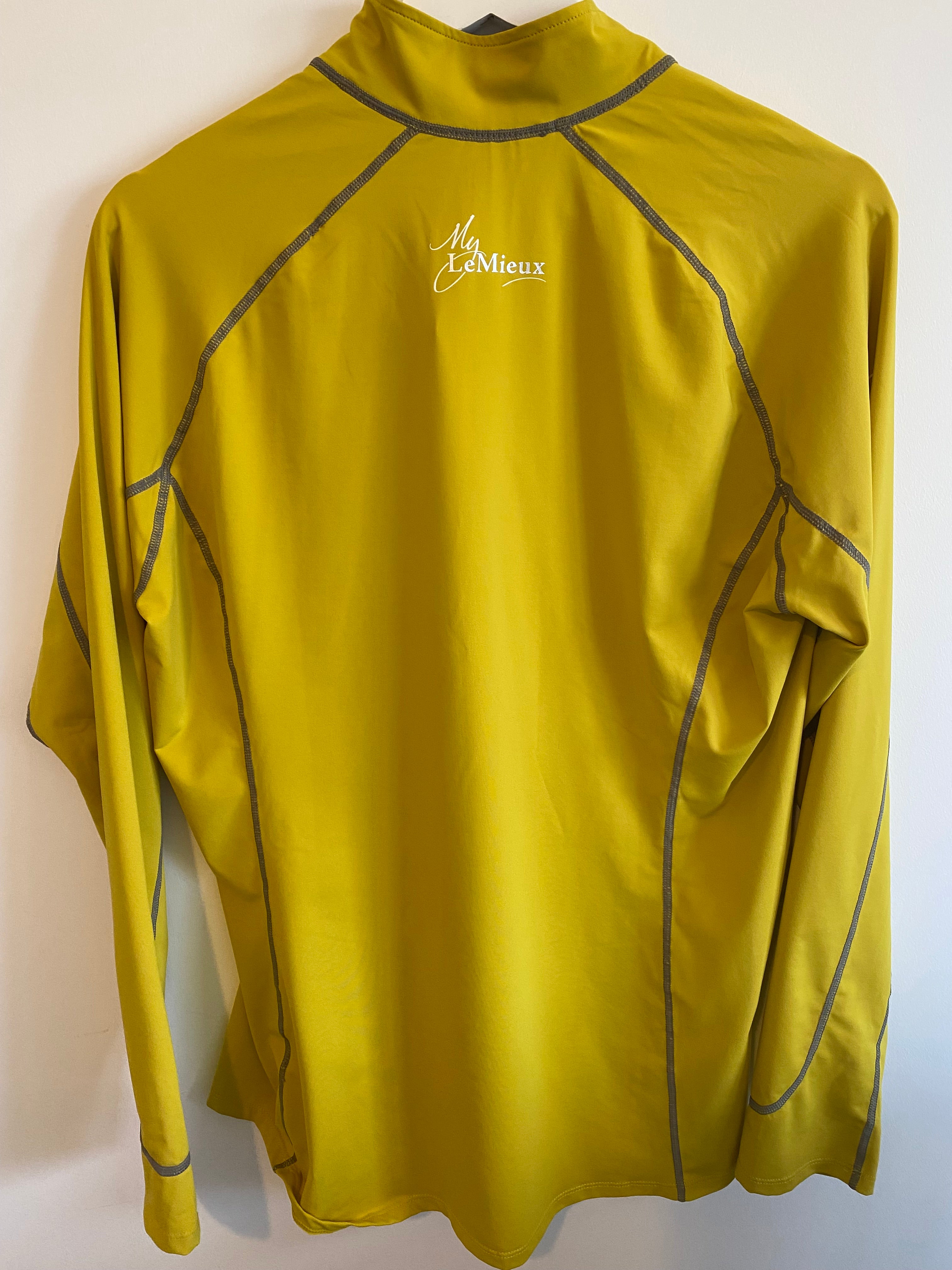 LeMieux My LeMieux Base Layer XL Yellow Technical Riding Top