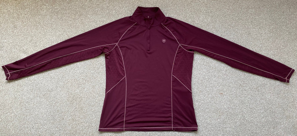 AriatTEK Heat Series Pink 1/4 Zip Riding Base Layer Women’s XL
