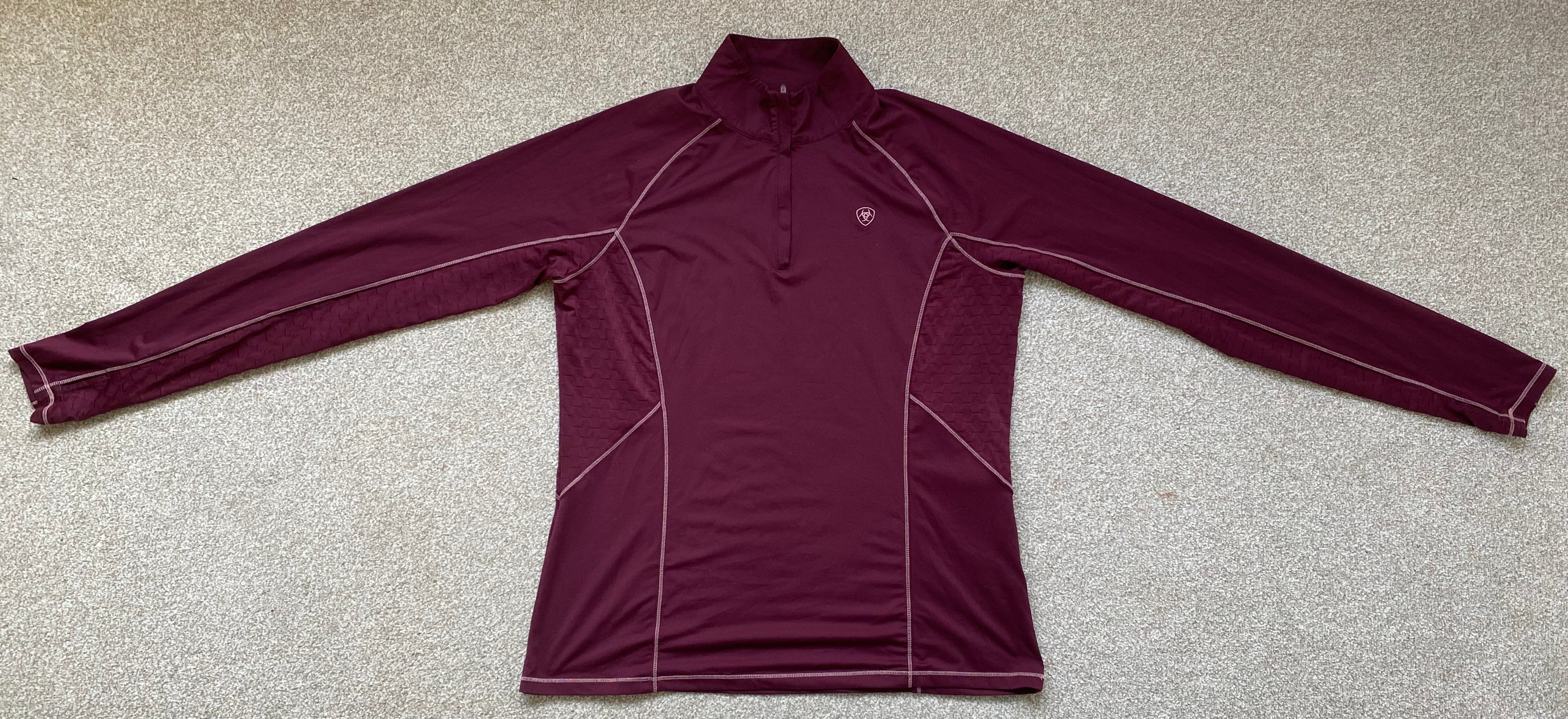 AriatTEK Heat Series Pink 1/4 Zip Riding Base Layer Women’s XL