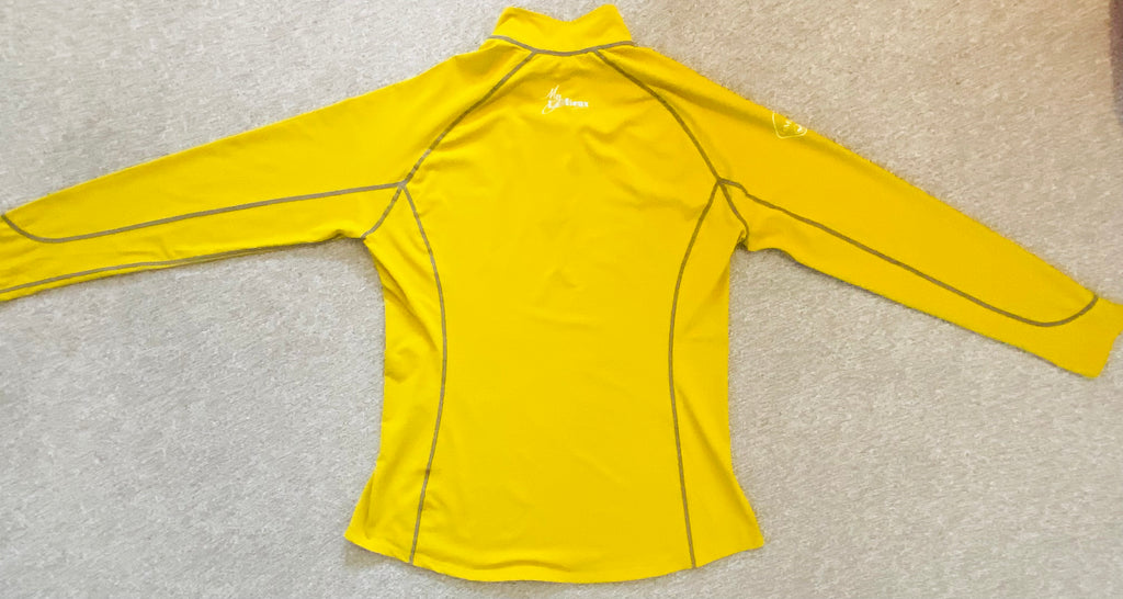 LeMieux My LeMieux Base Layer XL Yellow Technical Riding Top