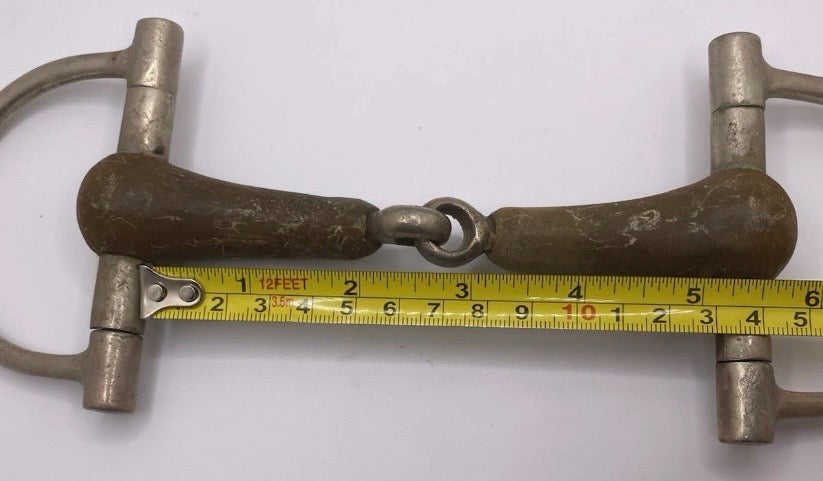 Vintage Rofin Rugby Pelham Horse Bit 5.5” Copper Mouthpiece Made in West Germany