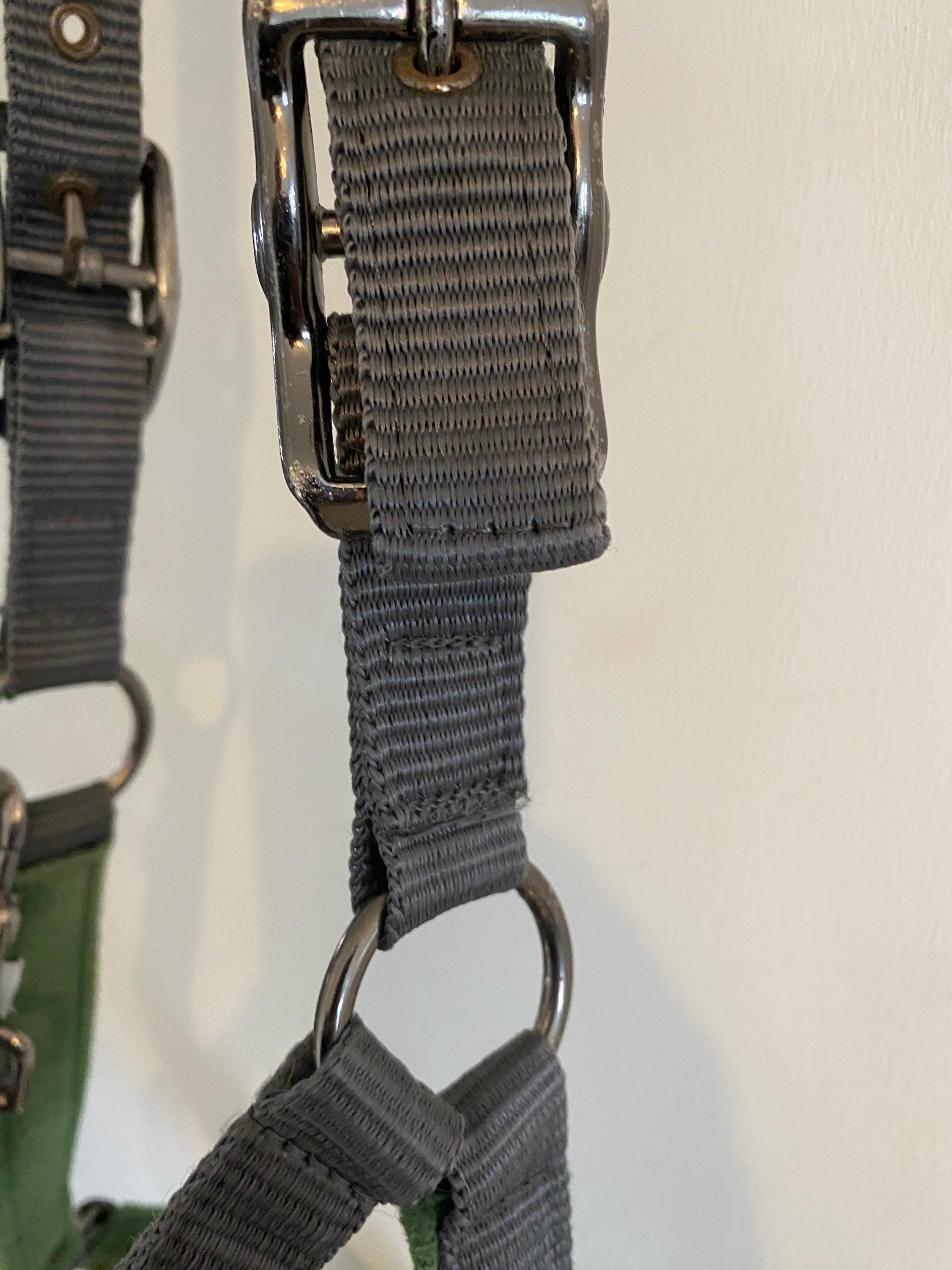 LeMieux Full Size Fleece Headcollar Green & Grey