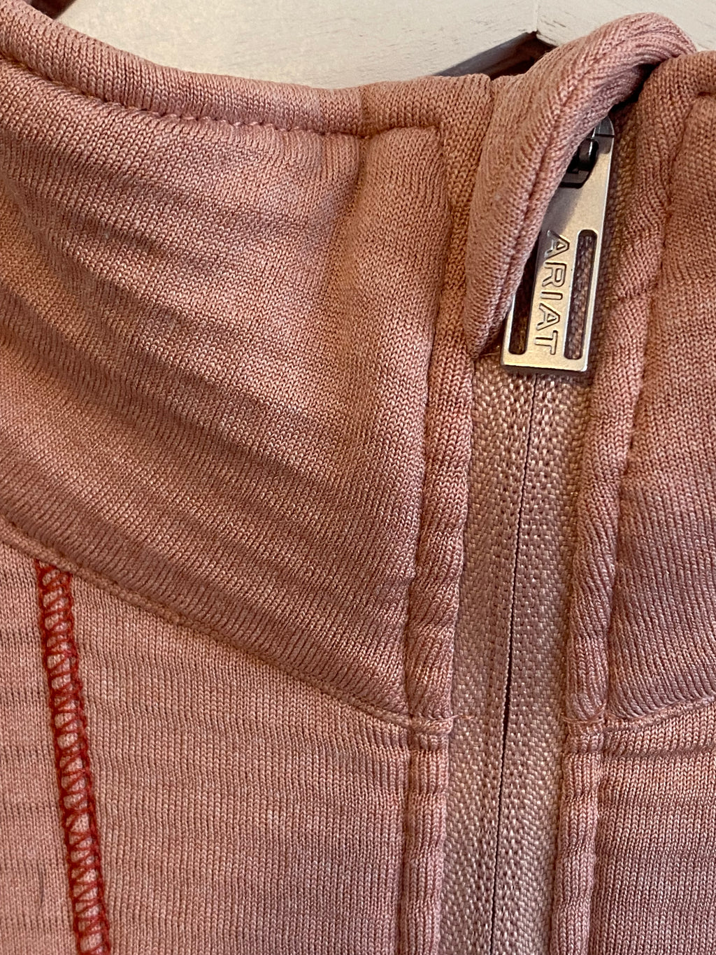 Ariat Gridwork 1/2 Zip Long Sleeve Base Layer Top Pink Womens XS AriatTEK