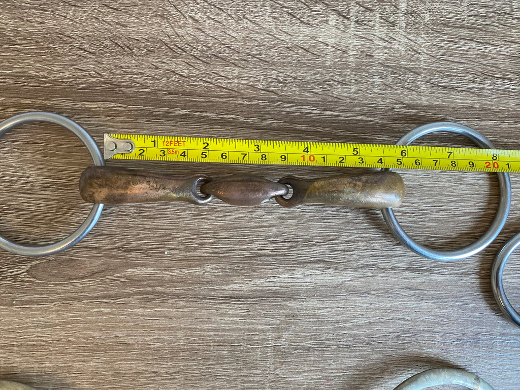 Mixed Horse Bit Bundle x6 Snaffle Pelham Copper Roller Used