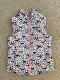 Ariat Girls Floral Horse Print Quilted Gilet Bodywarmer Pink Medium (M)