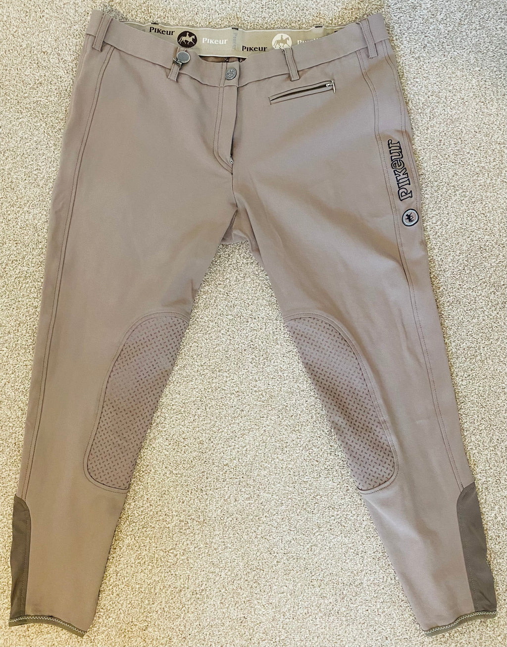 Pikeur Knee Grip Riding Breeches Beige/Taupe EU 46 GB 32