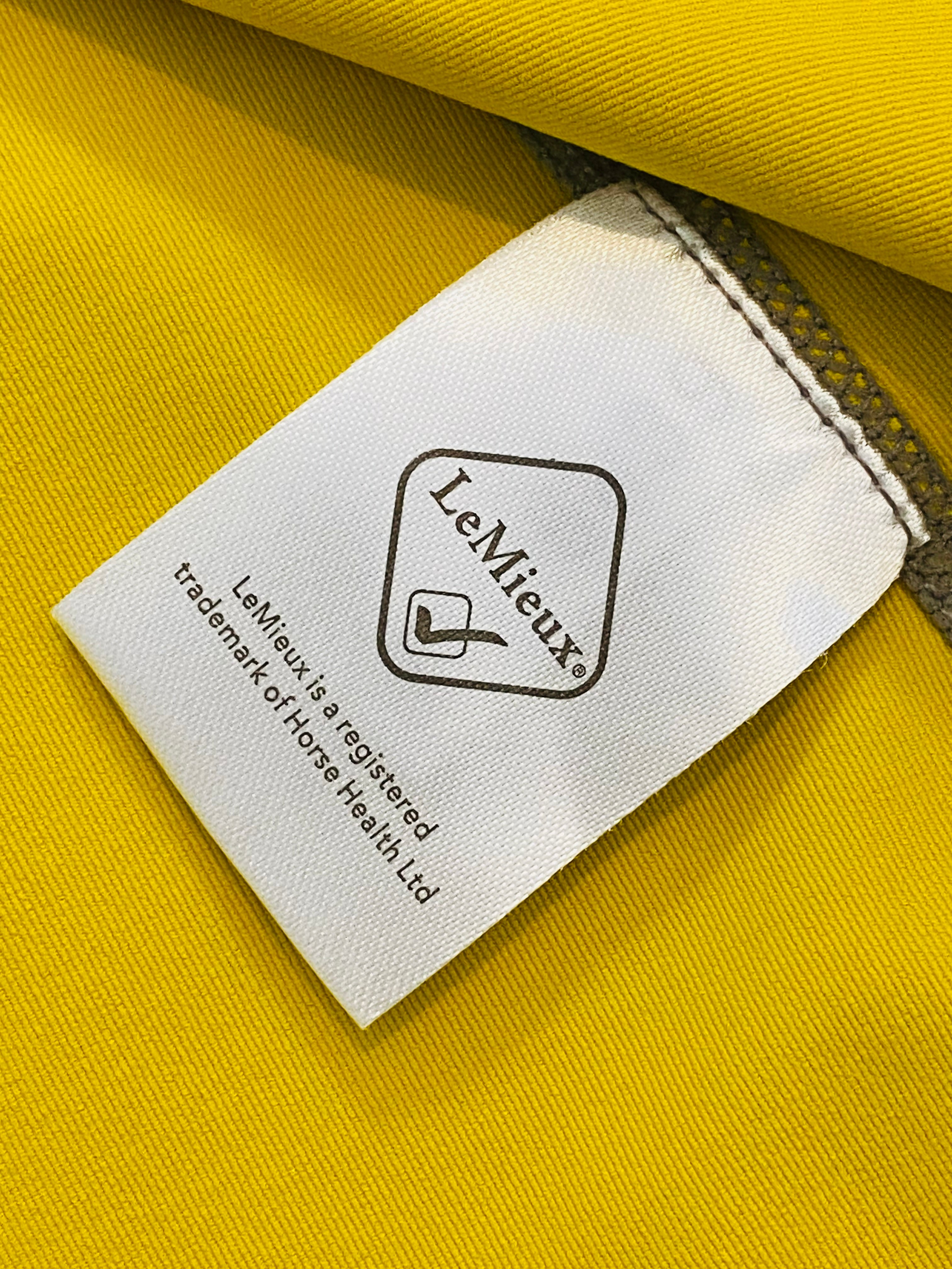 LeMieux My LeMieux Base Layer XL Yellow Technical Riding Top