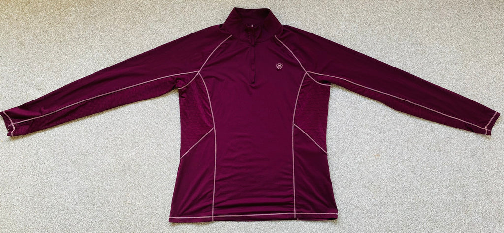 AriatTEK Heat Series Pink 1/4 Zip Riding Base Layer Women’s XL