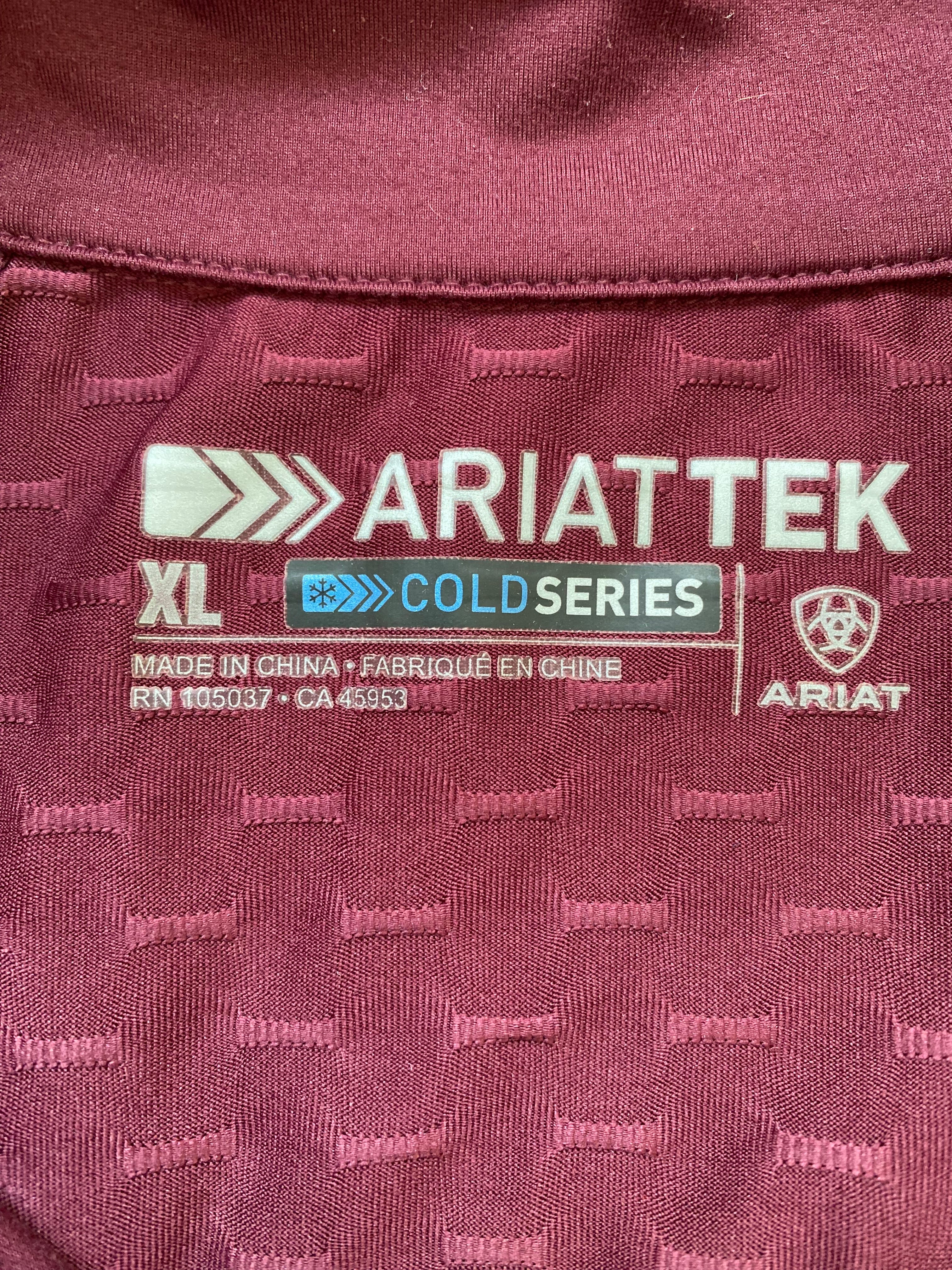 AriatTEK Heat Series Pink 1/4 Zip Riding Base Layer Women’s XL