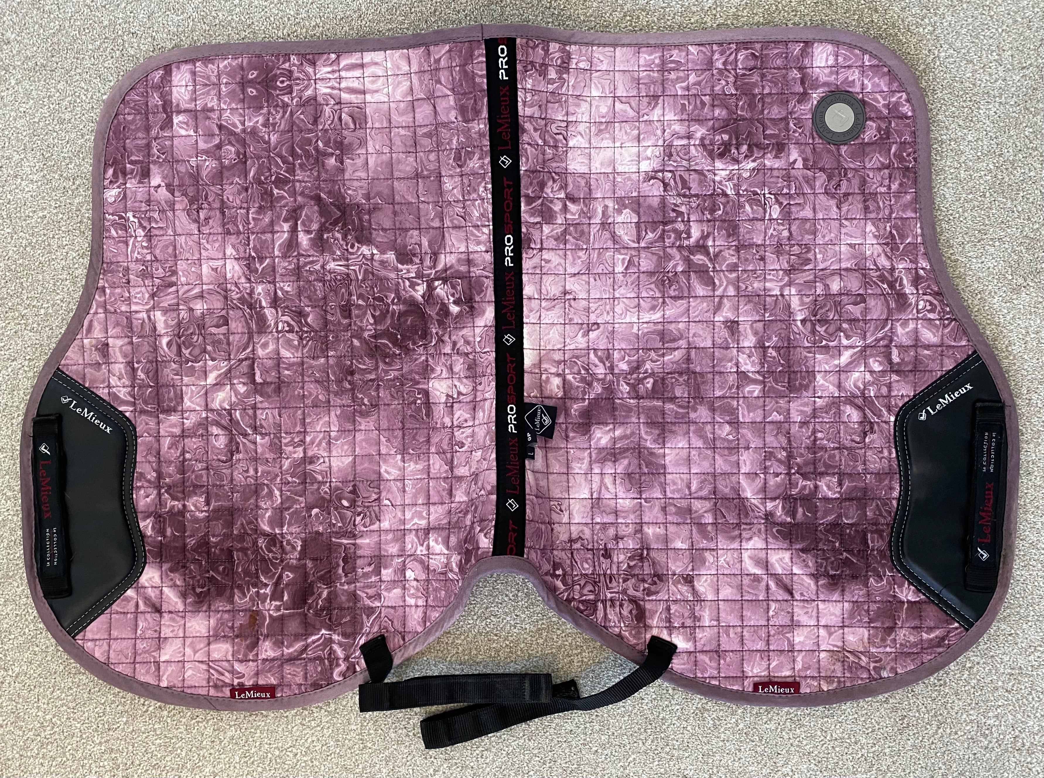 LeMieux ProSport GP Saddle Pad Large – Marble Plum