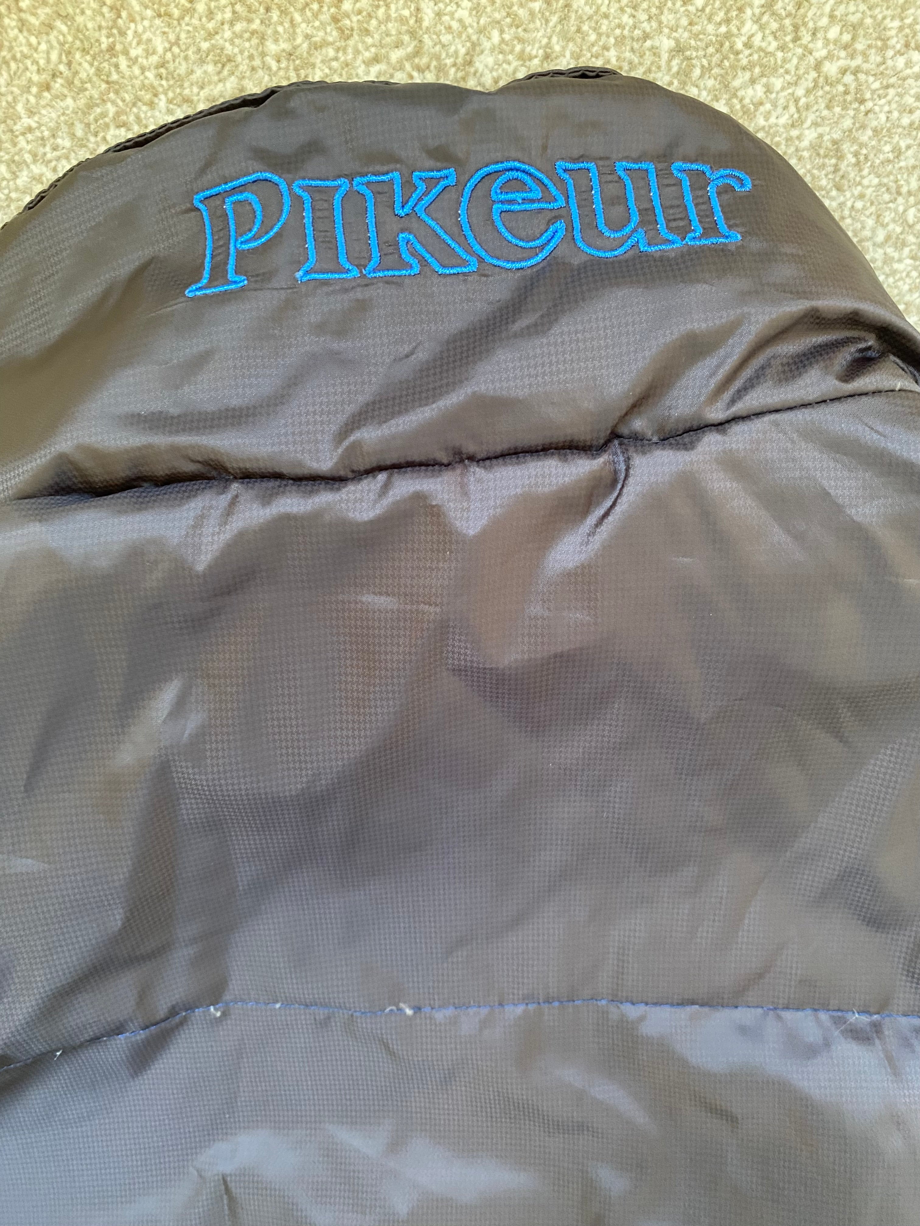 Pikeur Down Filled Hooded Gilet XXL Grey & Blue Equestrian Bodywarmer