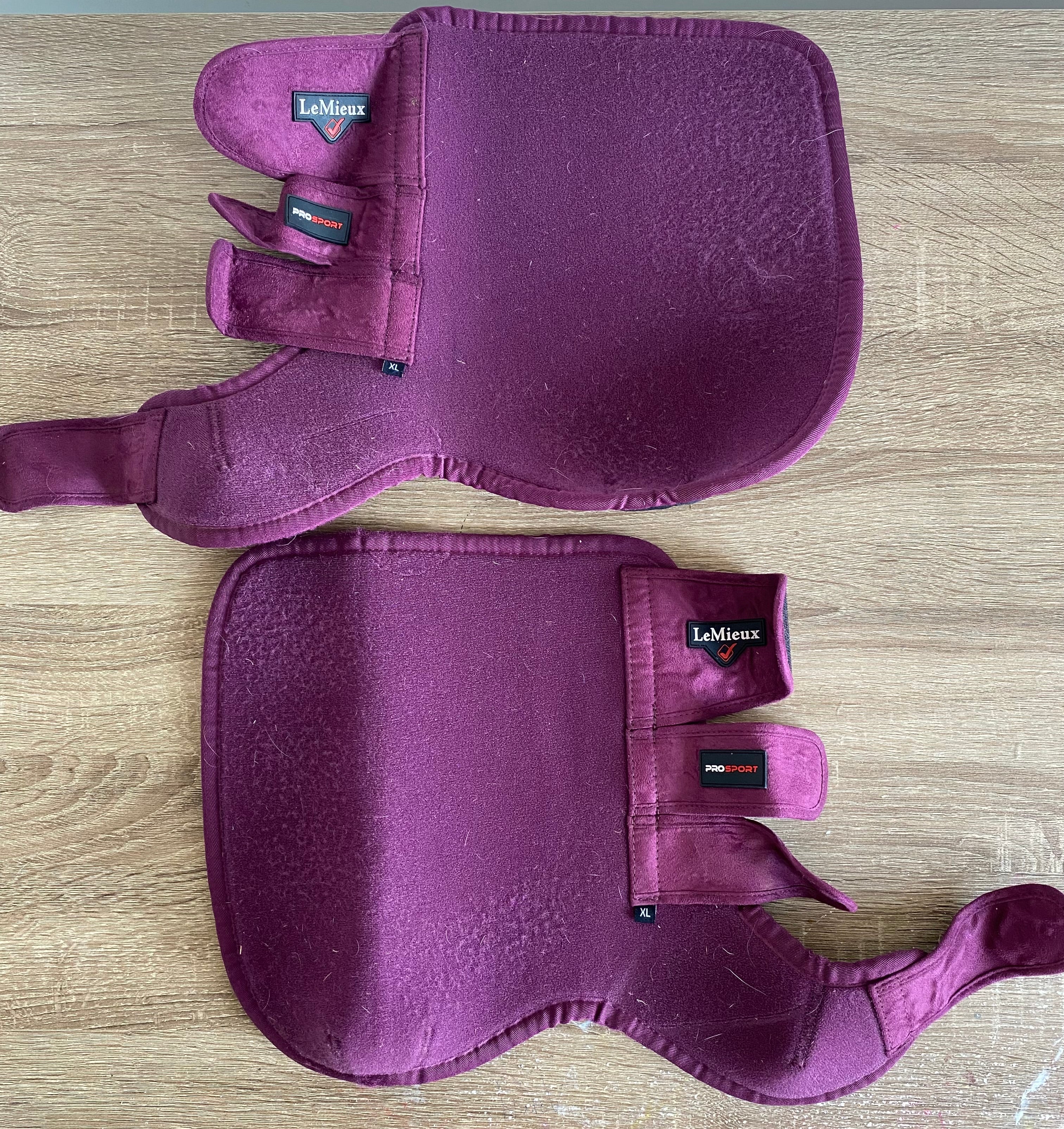 LeMieux ProSport Brushing Boots XL – Mulberry/Burgundy