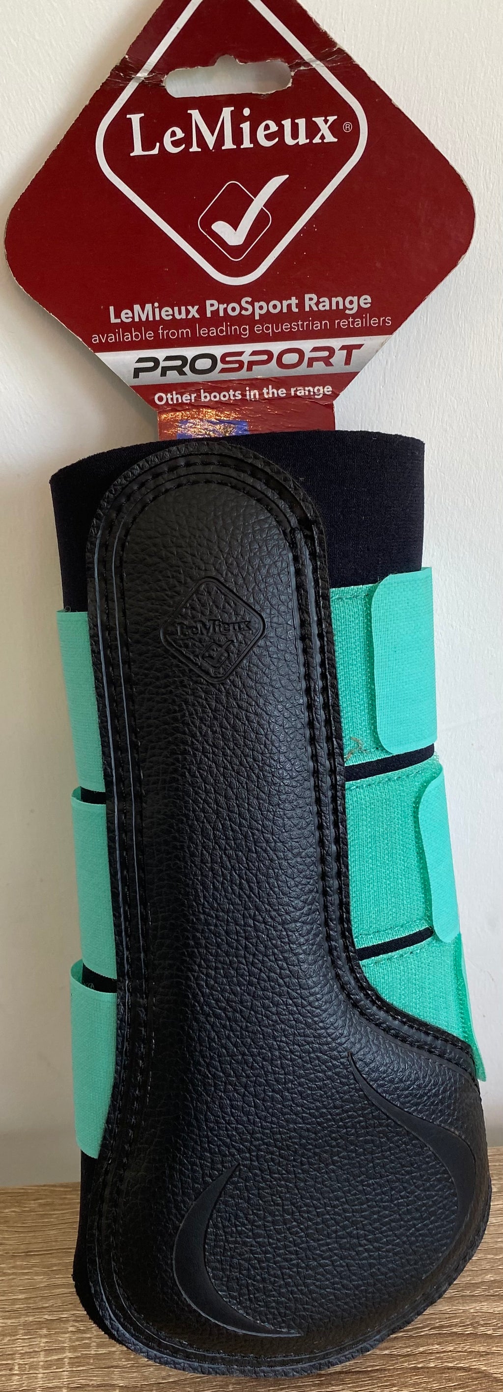LeMieux ProSport Brushing Boots XL Turquoise & Black