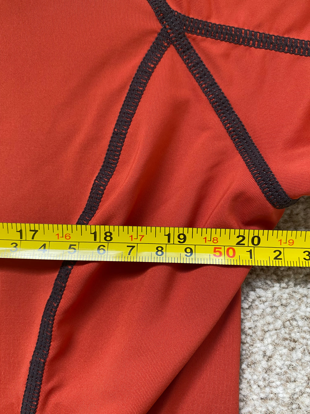 LeMieux Le Collection Base Layer Orange UK 16 EU 44 Long Sleeve 1/4 Zip