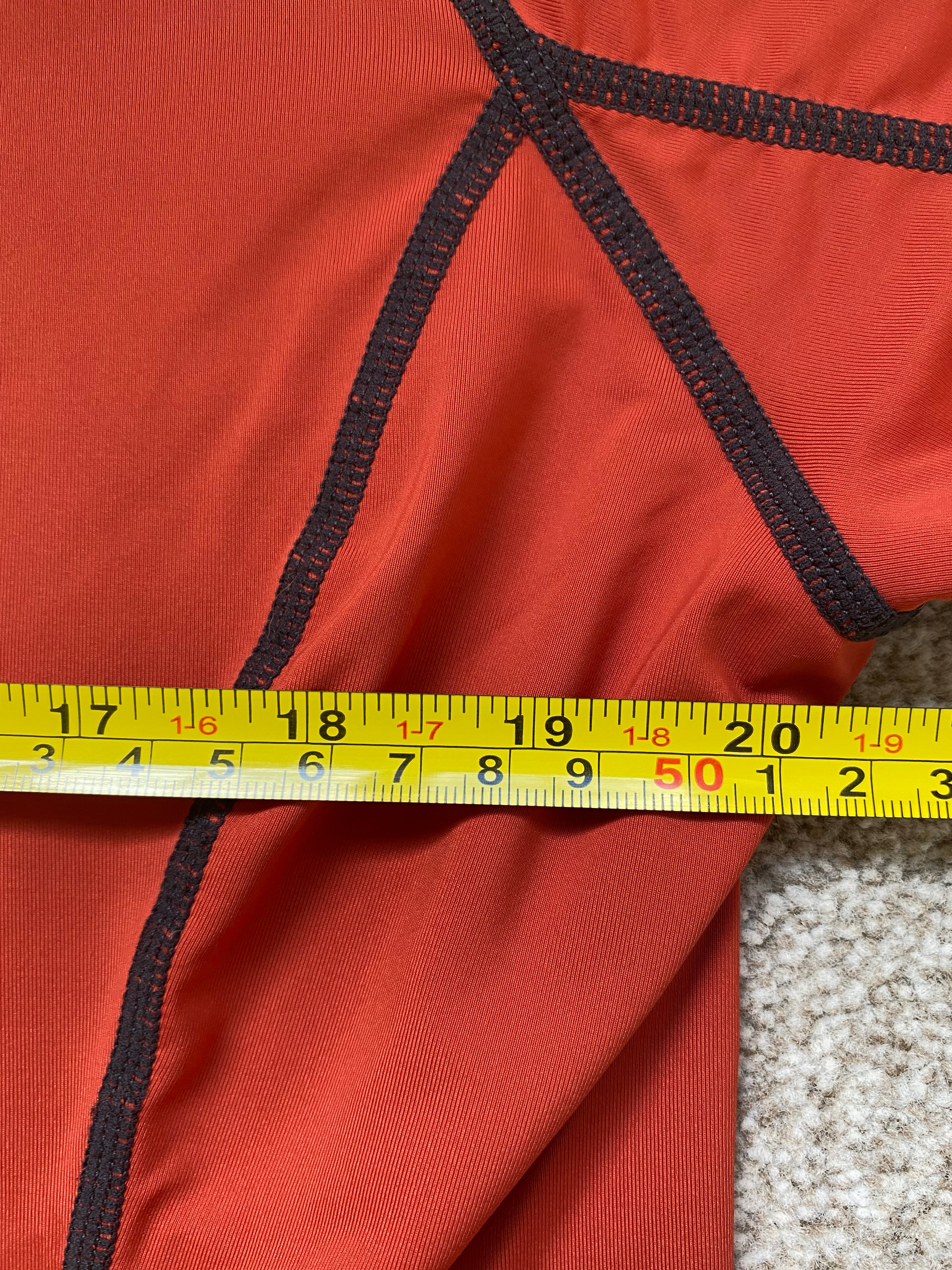 LeMieux Le Collection Base Layer Orange UK 16 EU 44 Long Sleeve 1/4 Zip