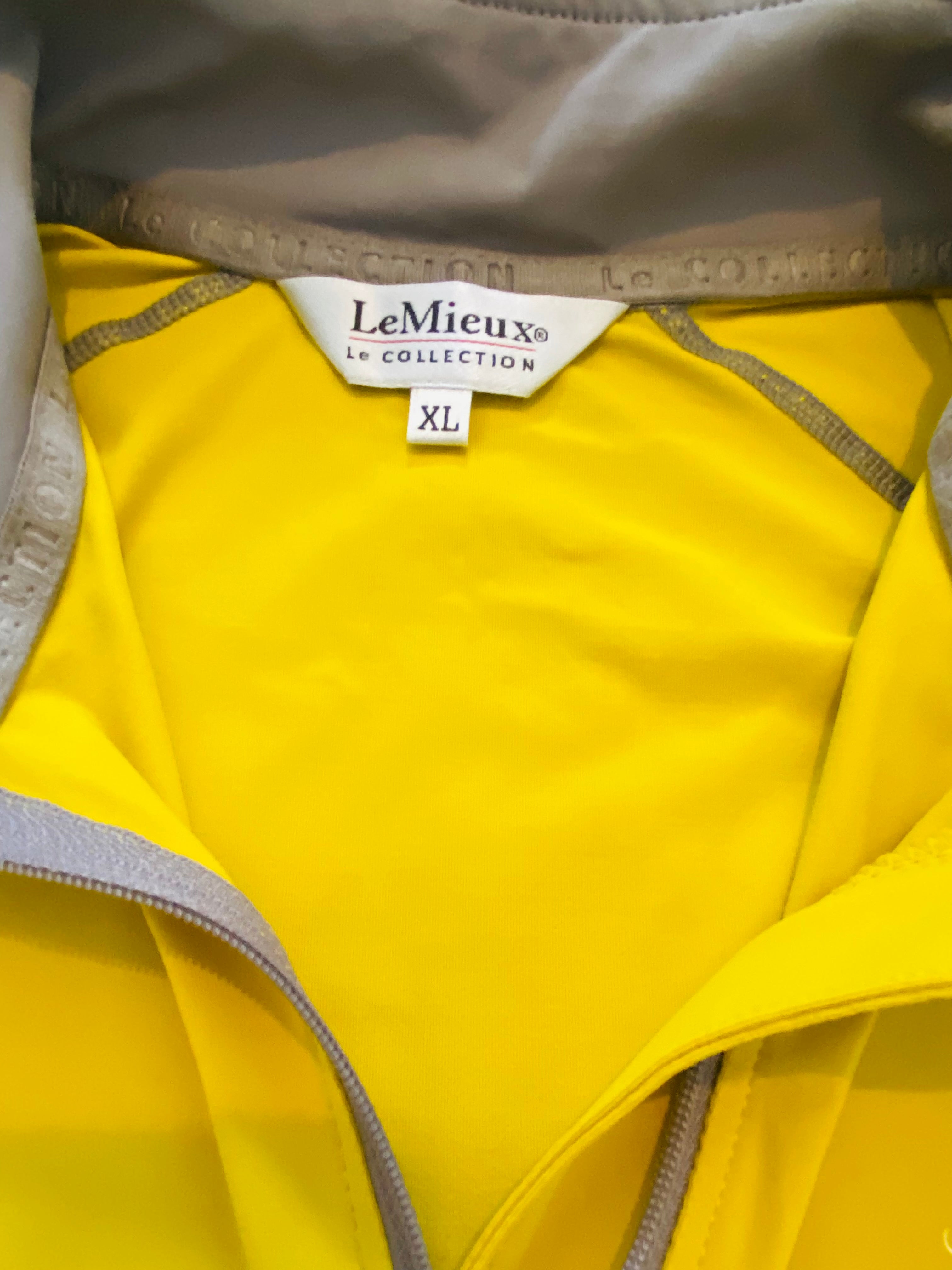 LeMieux My LeMieux Base Layer XL Yellow Technical Riding Top