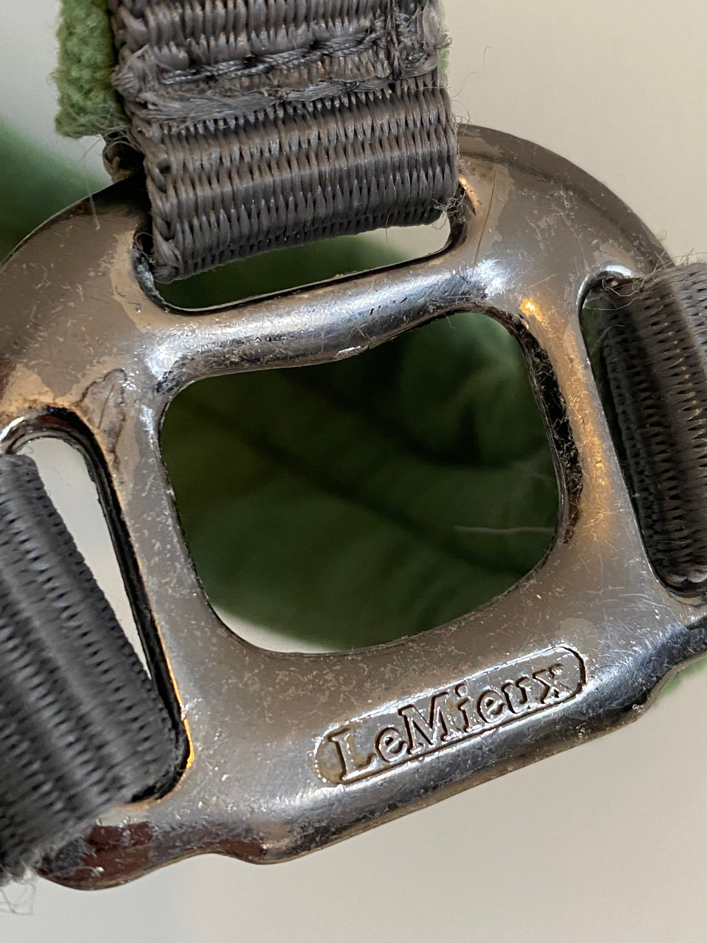 LeMieux Full Size Fleece Headcollar Green & Grey
