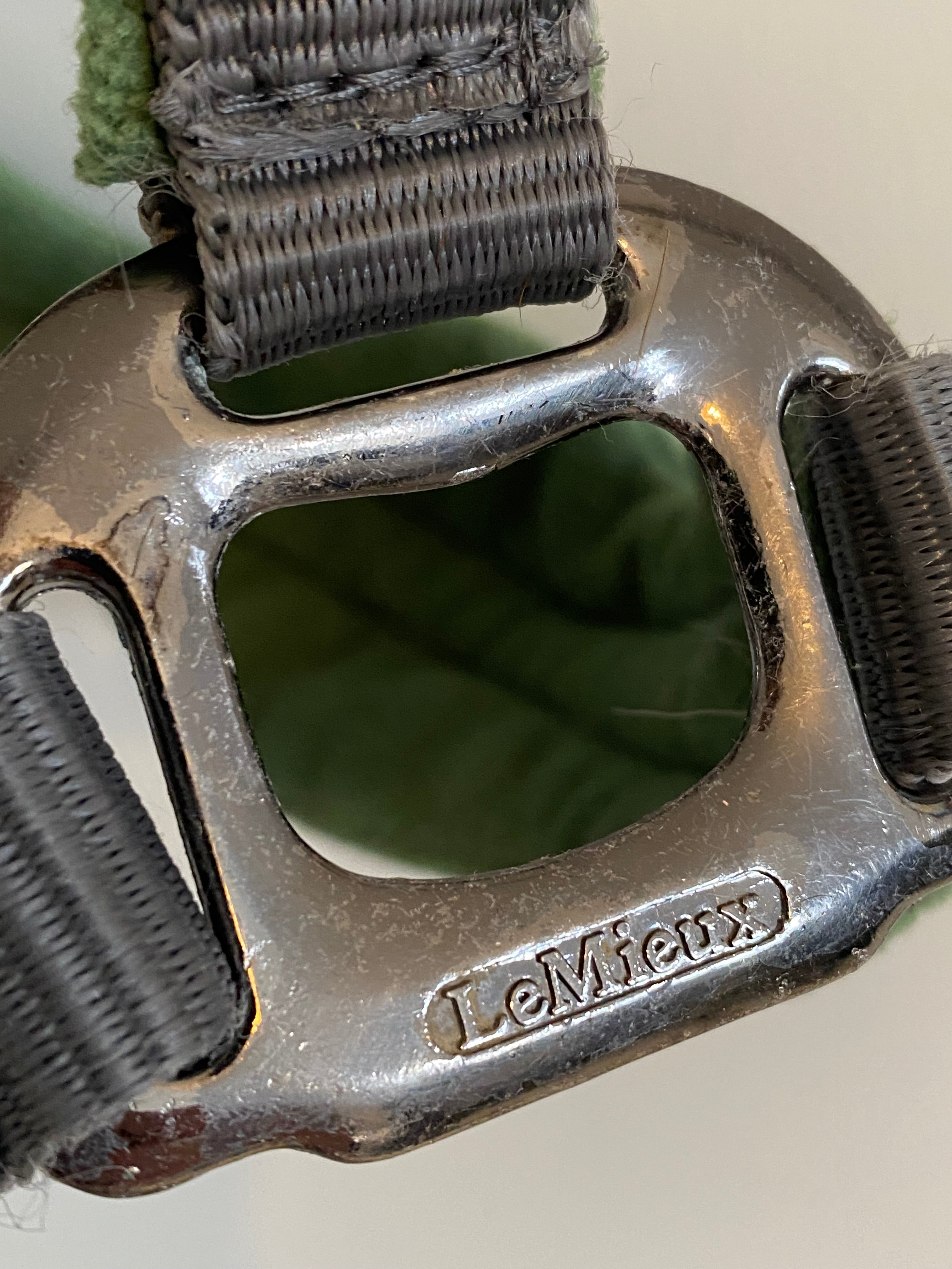 LeMieux Full Size Fleece Headcollar Green & Grey