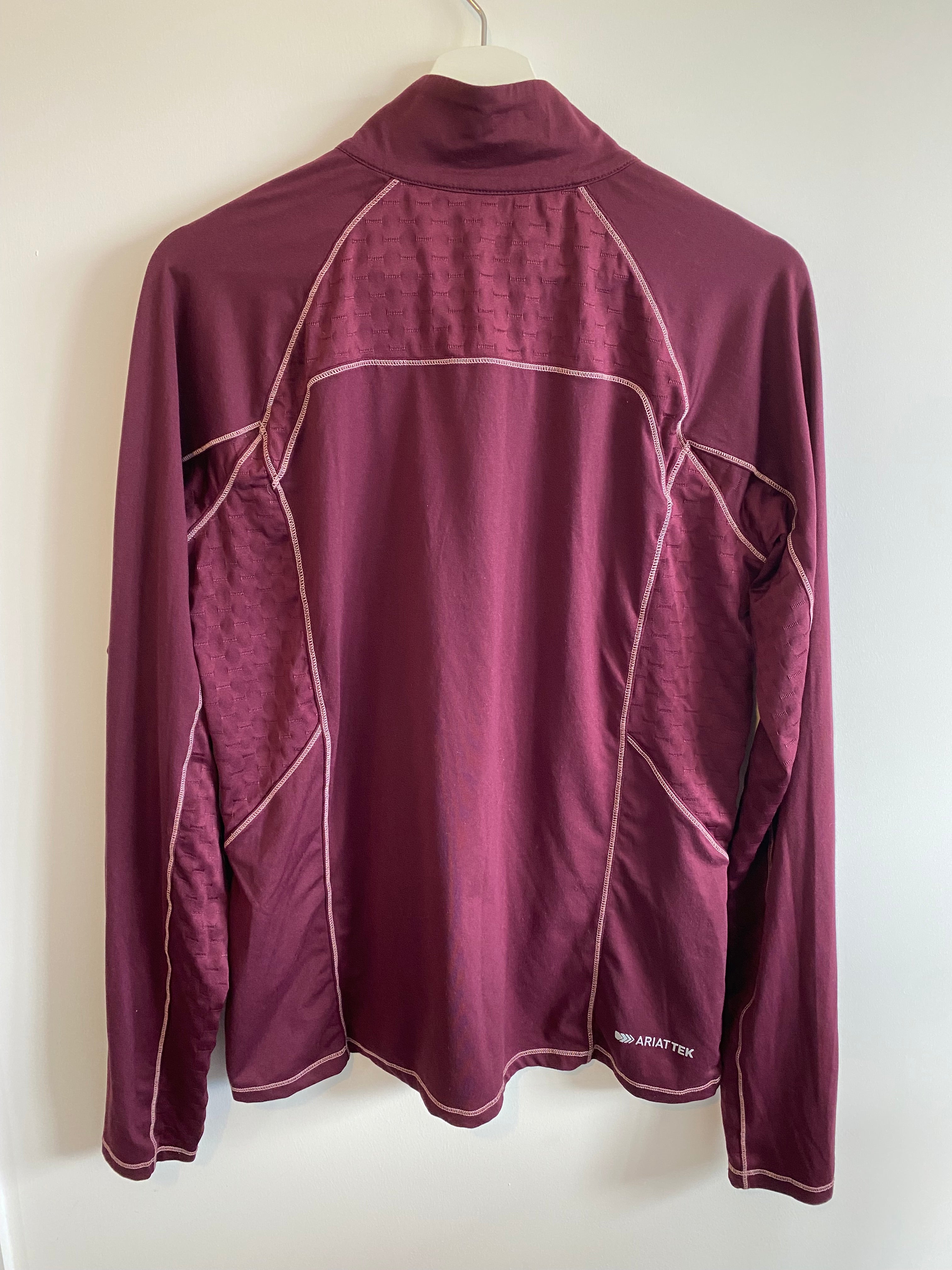 AriatTEK Heat Series Pink 1/4 Zip Riding Base Layer Women’s XL