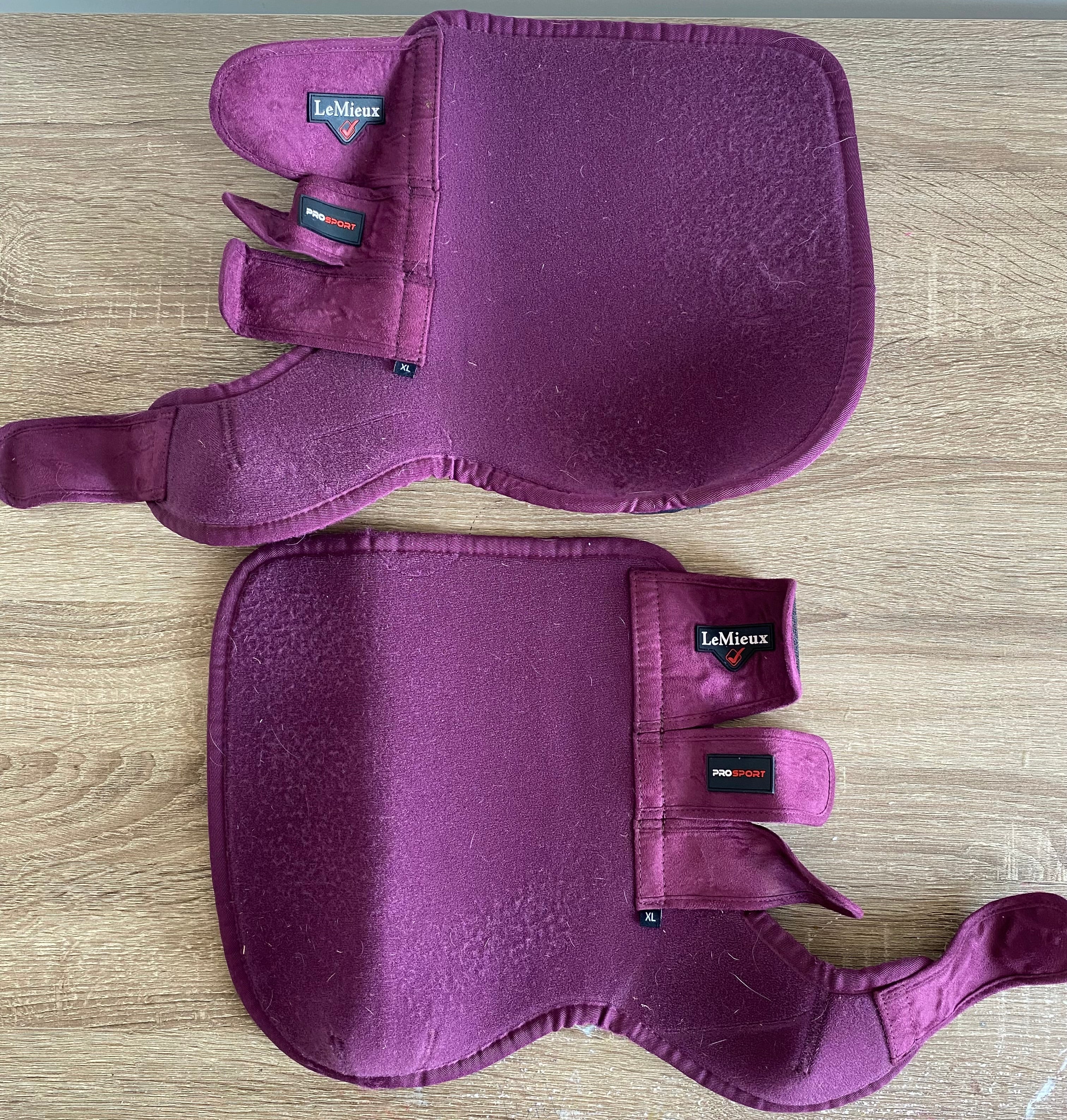 LeMieux ProSport Brushing Boots XL – Mulberry/Burgundy
