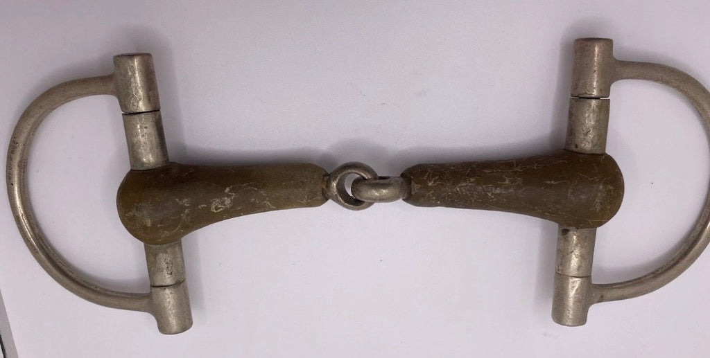 Vintage Rofin Rugby Pelham Horse Bit 5.5” Copper Mouthpiece Made in West Germany