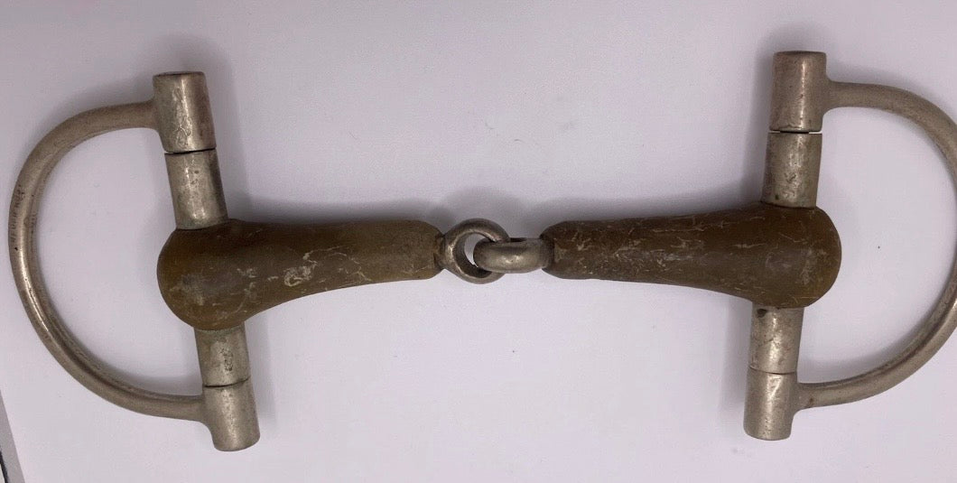 Vintage Rofin Rugby Pelham Horse Bit 5.5” Copper Mouthpiece Made in West Germany