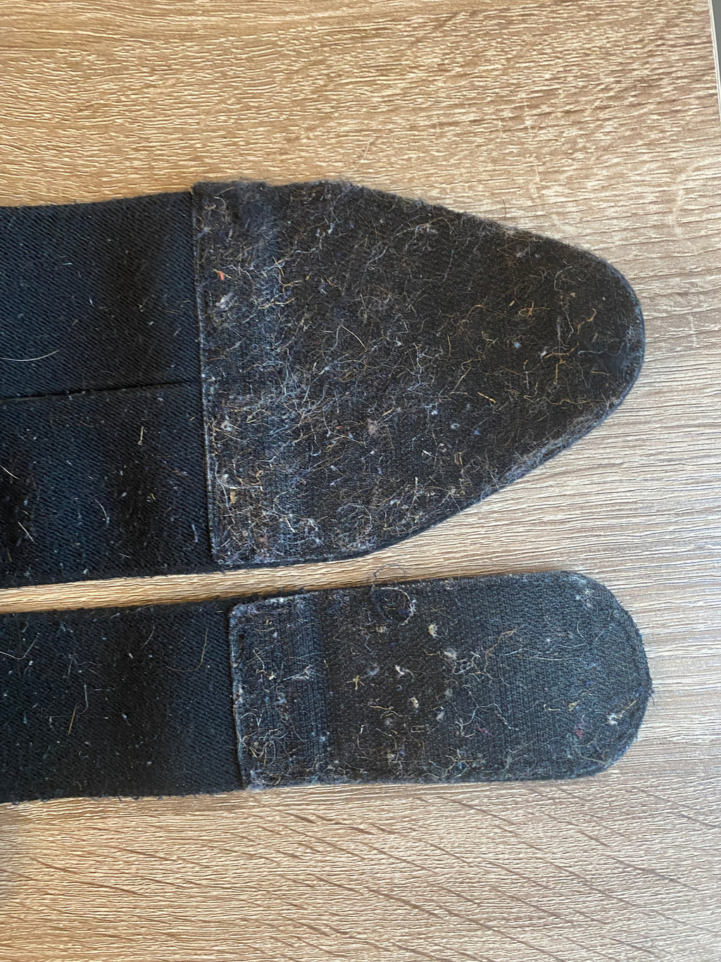 LeMieux Black Fleece Lined Brushing Boots Medium 5/6 Pair Used Horse Pony