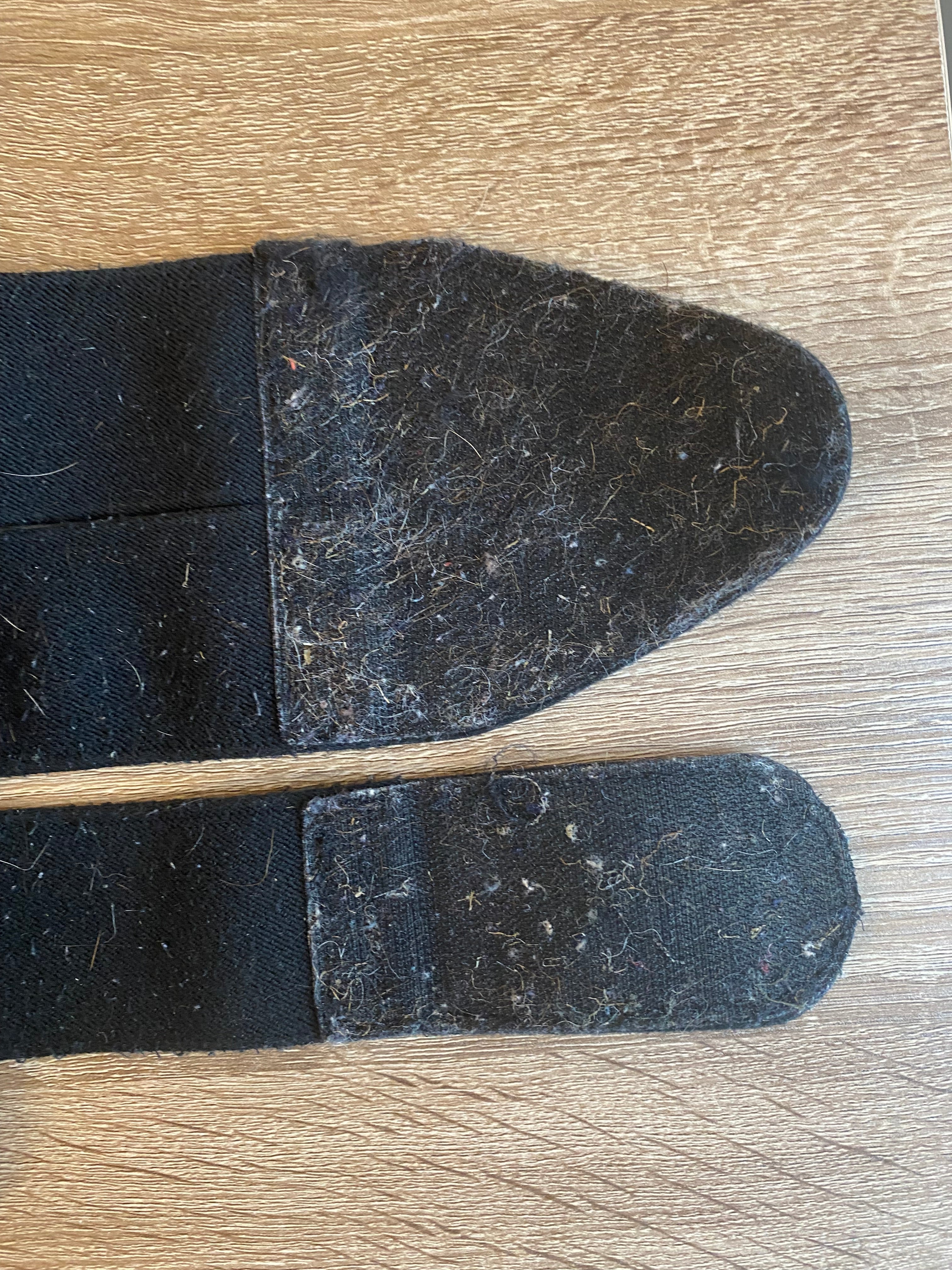 LeMieux Black Fleece Lined Brushing Boots Medium 5/6 Pair Used Horse Pony
