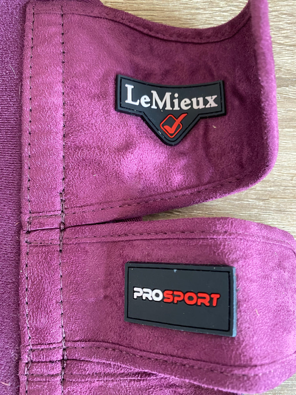 LeMieux ProSport Brushing Boots XL – Mulberry/Burgundy