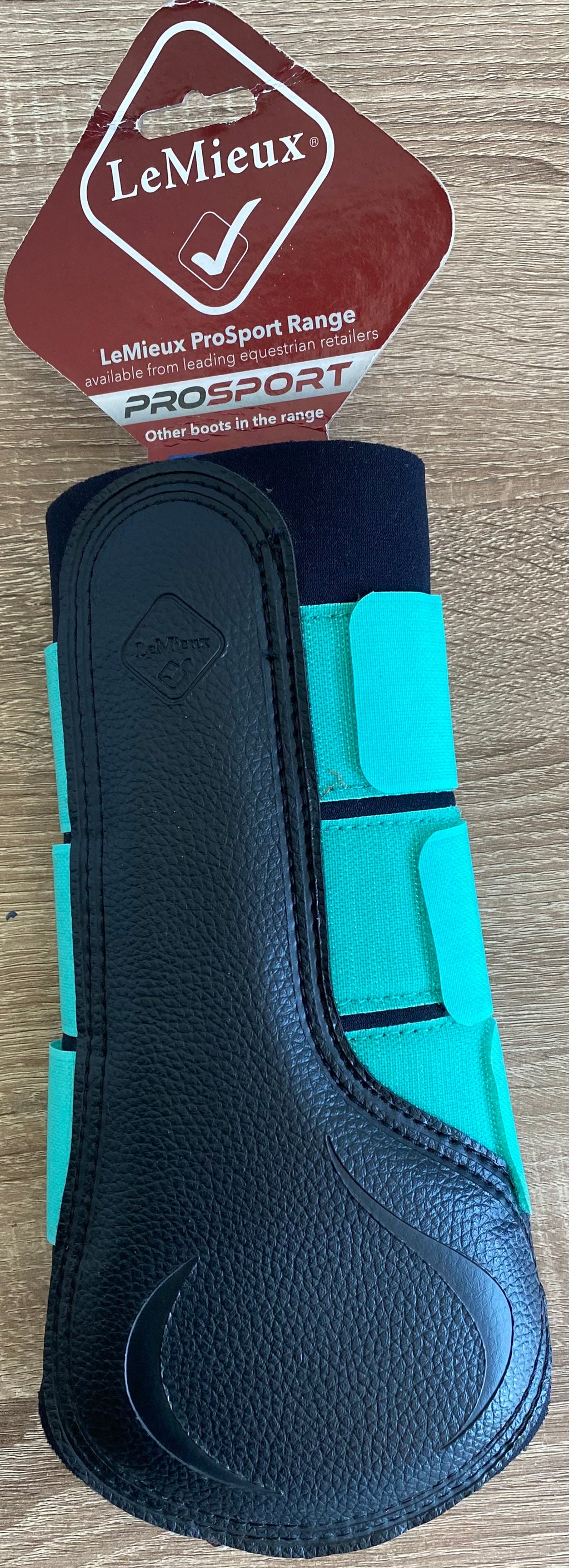 LeMieux ProSport Brushing Boots XL Turquoise & Black