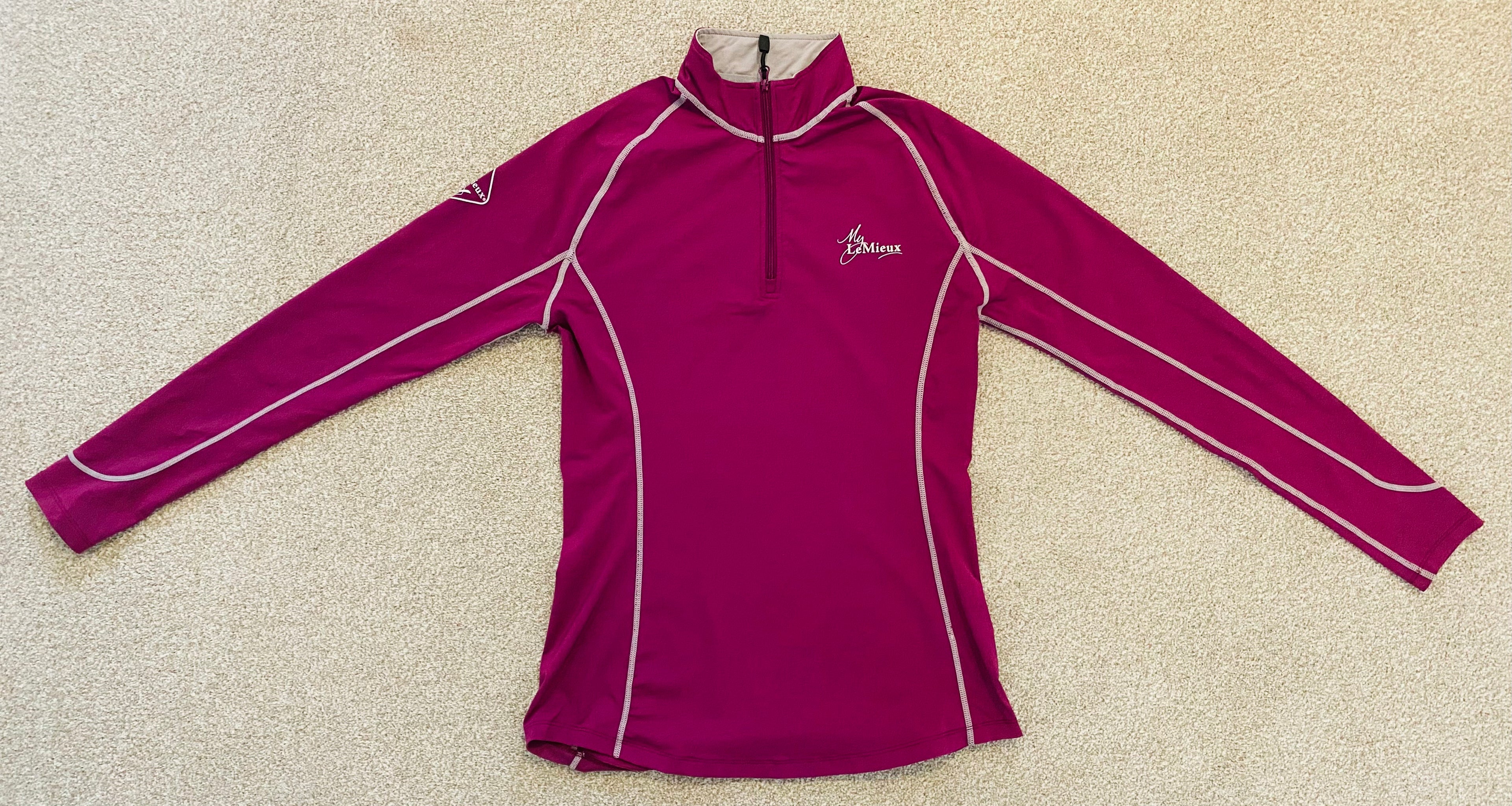LeMieux Ladies Pink Long Sleeve Base Layer Top UK Medium
