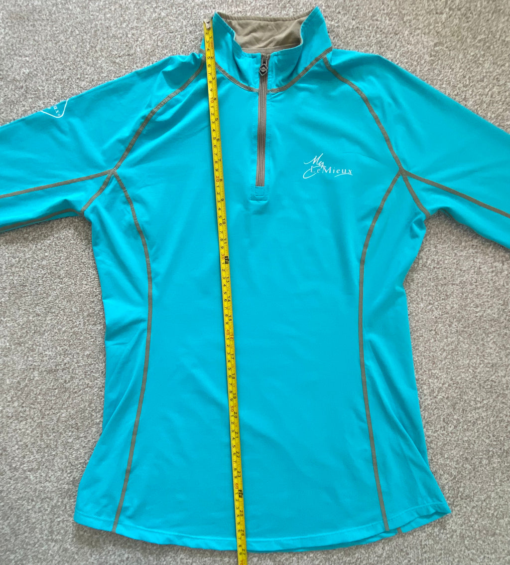 LeMieux My LeMieux Turquoise 1/4 Zip Base Layer | Women’s Medium