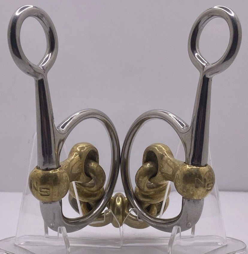 Neue Schule NS Universal Beval Bit 5.5” (140mm) Double Jointed Lozenge Horse Bit