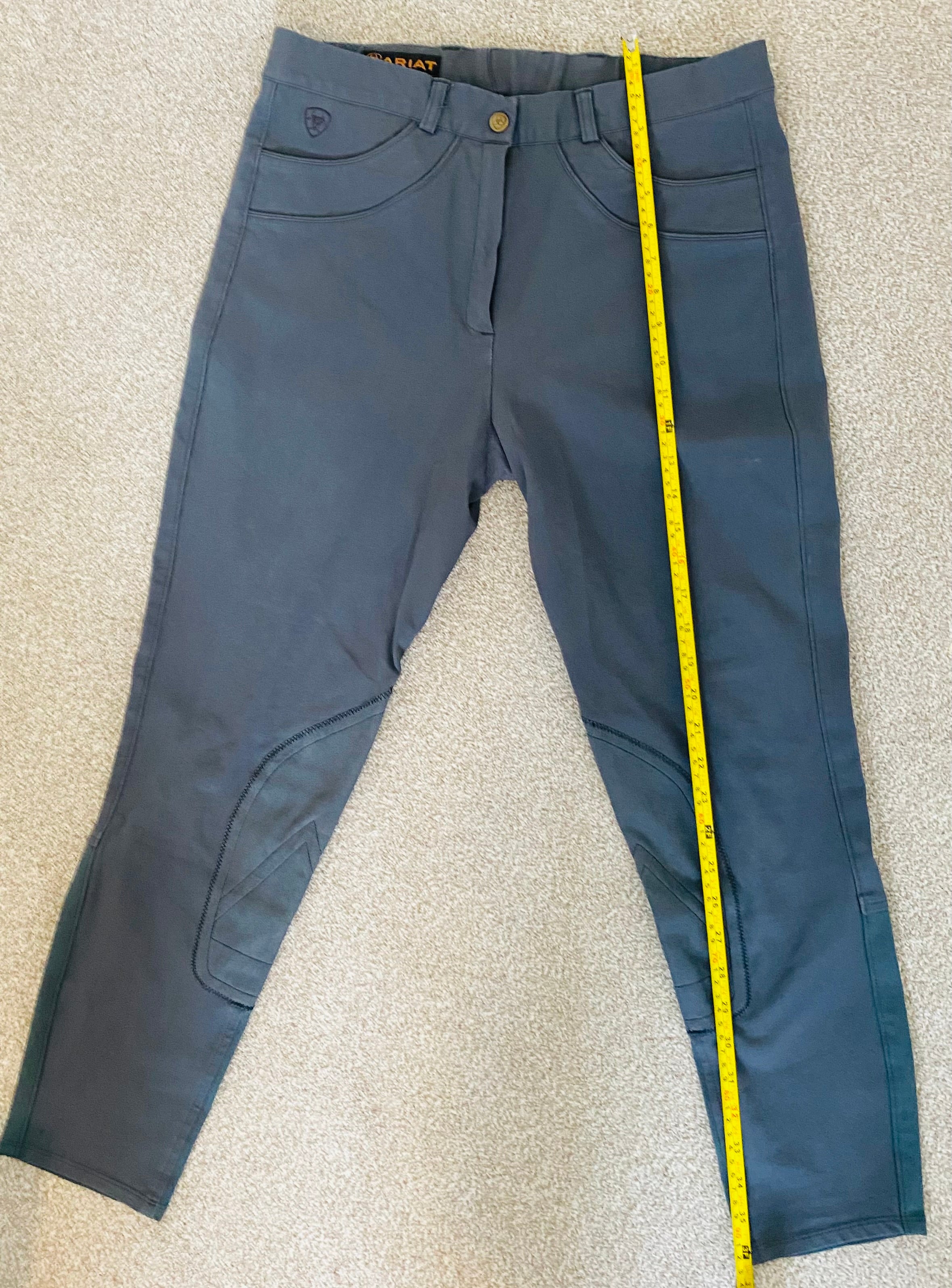Ariat Olympia Pro Series Riding Breeches Grey UK 34R EUR 44R