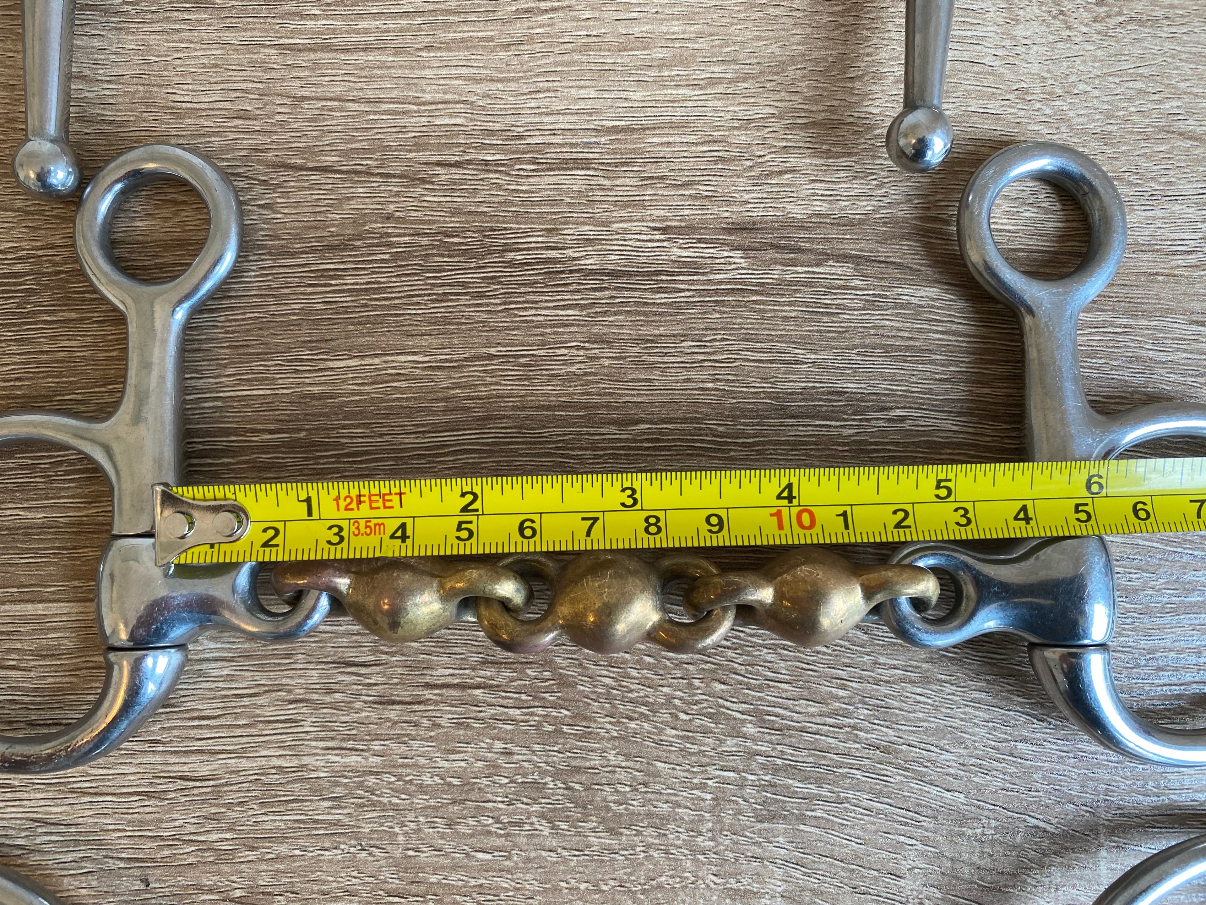 Mixed Horse Bit Bundle x6 Snaffle Pelham Copper Roller Used