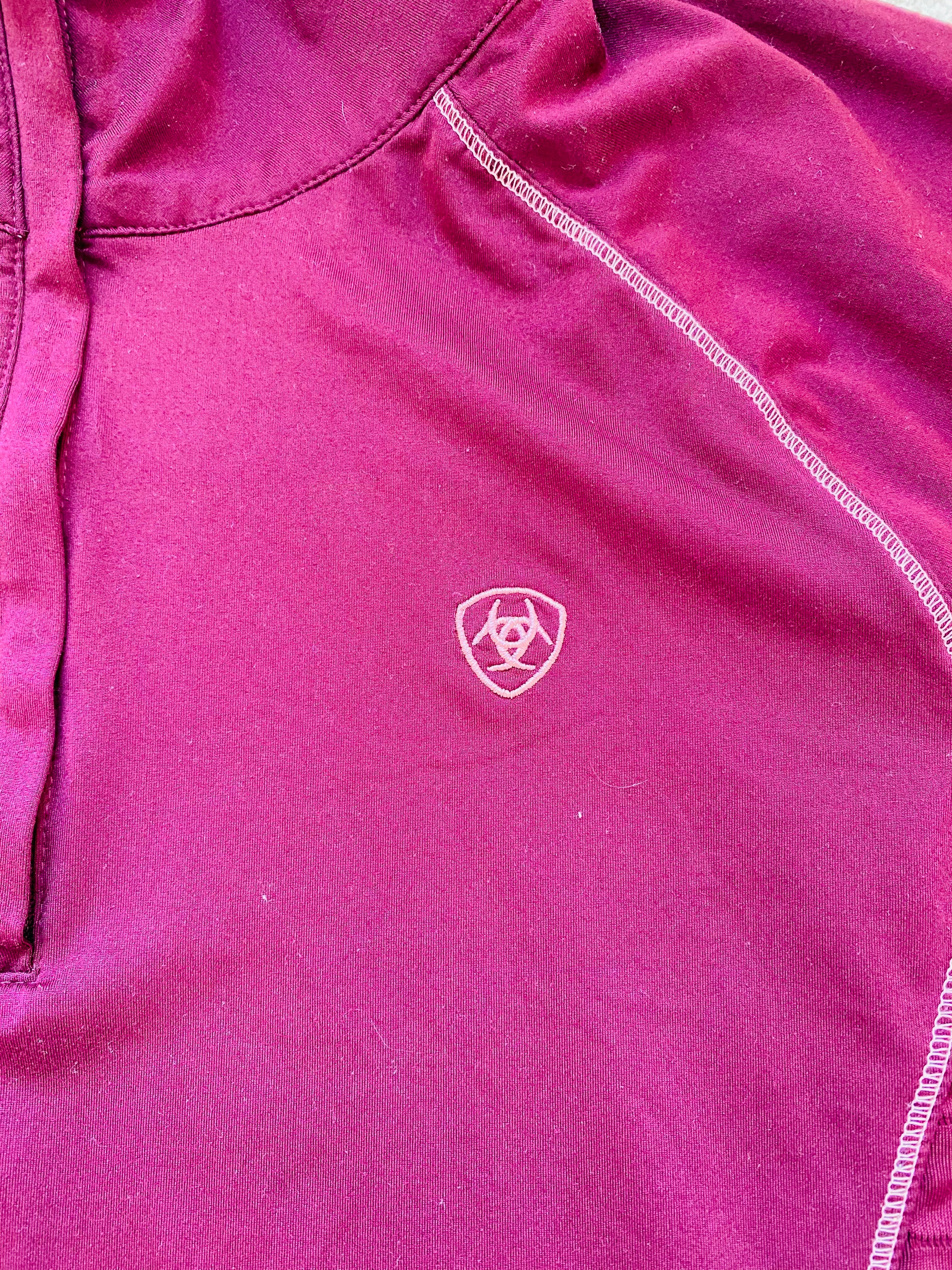AriatTEK Heat Series Pink 1/4 Zip Riding Base Layer Women’s XL