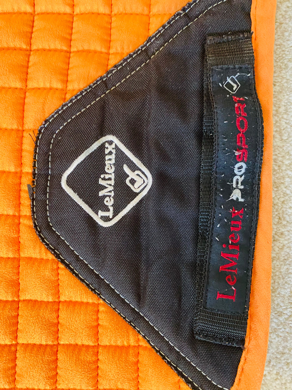 LeMieux ProSport Dressage Saddle Pad Orange Large (L DR)