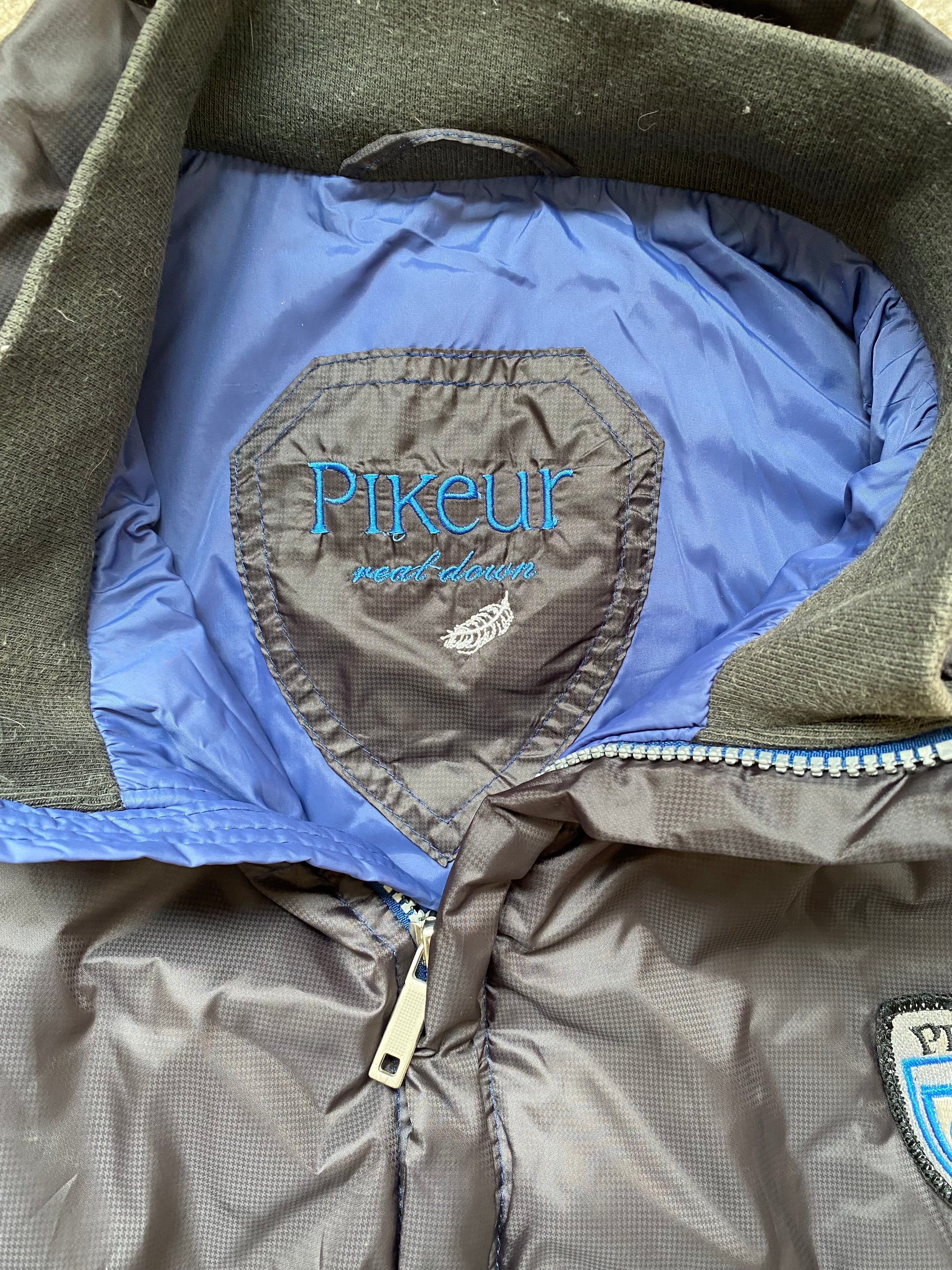 Pikeur Down Filled Hooded Gilet XXL Grey & Blue Equestrian Bodywarmer